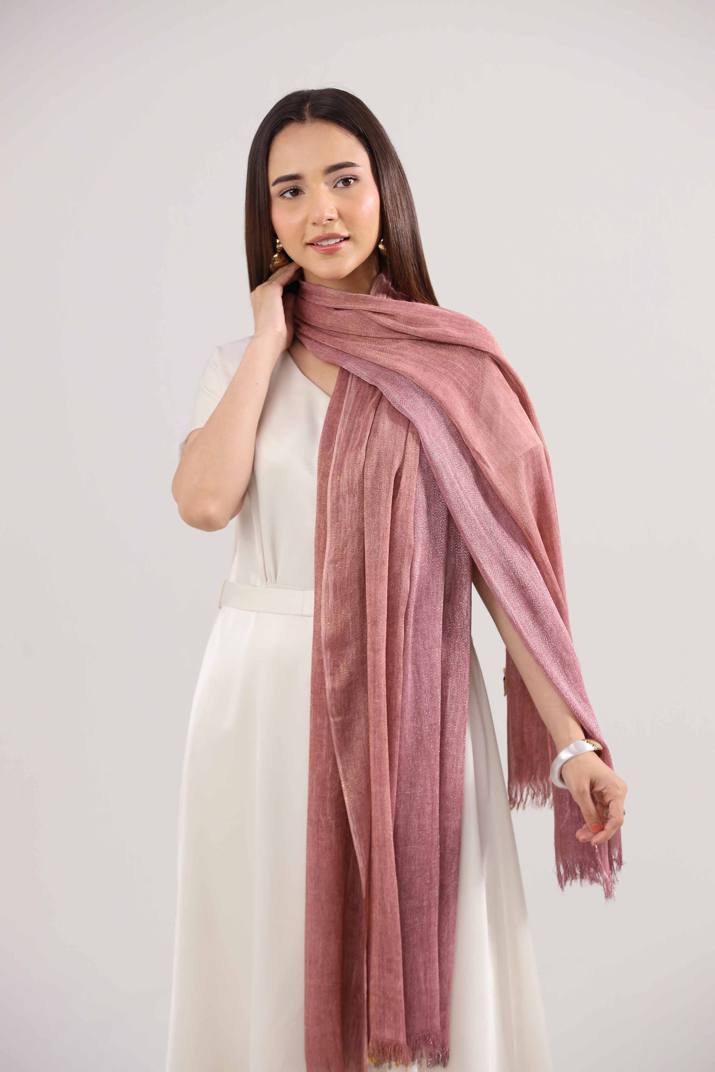 Wine Women Scarf-442352122 for Women – Scarf Collection | Nishat | Shop Online