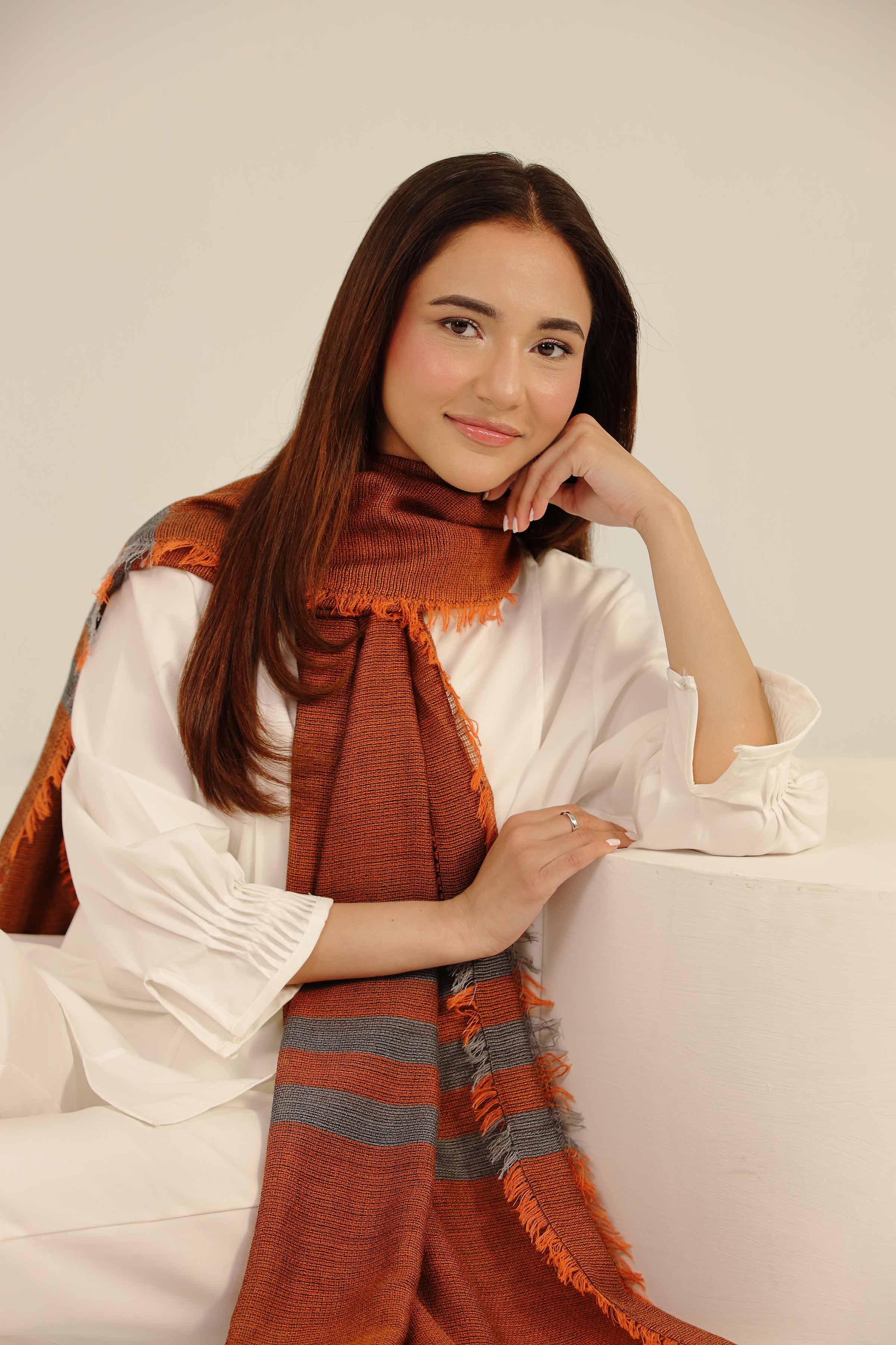 Orange Women Scarf-442652106 for Women - Fashion Collection | Nishat | Shop Online