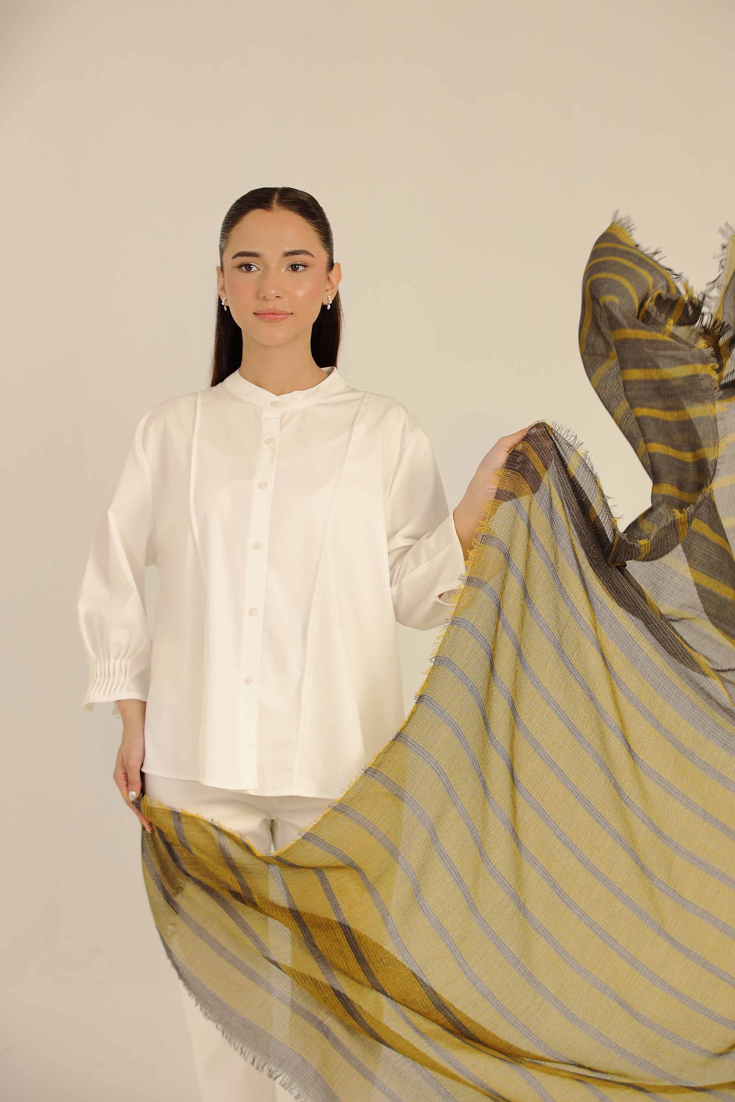 Yellow Women Scarf-442662102 for Women - Fashion Collection | Nishat | Shop Online