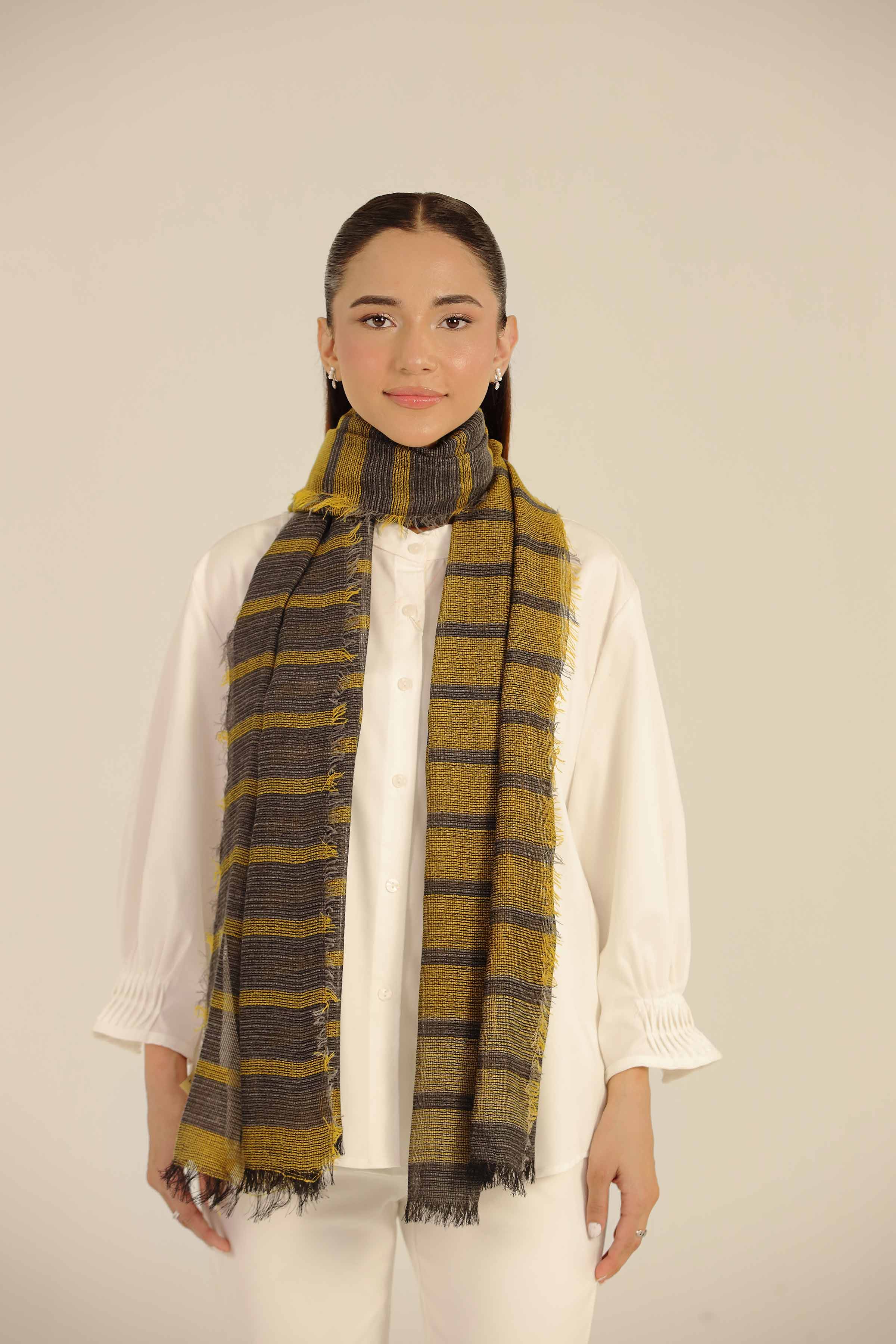 Yellow Women Scarf-442662102 for Women - Fashion Collection | Nishat | Shop Online