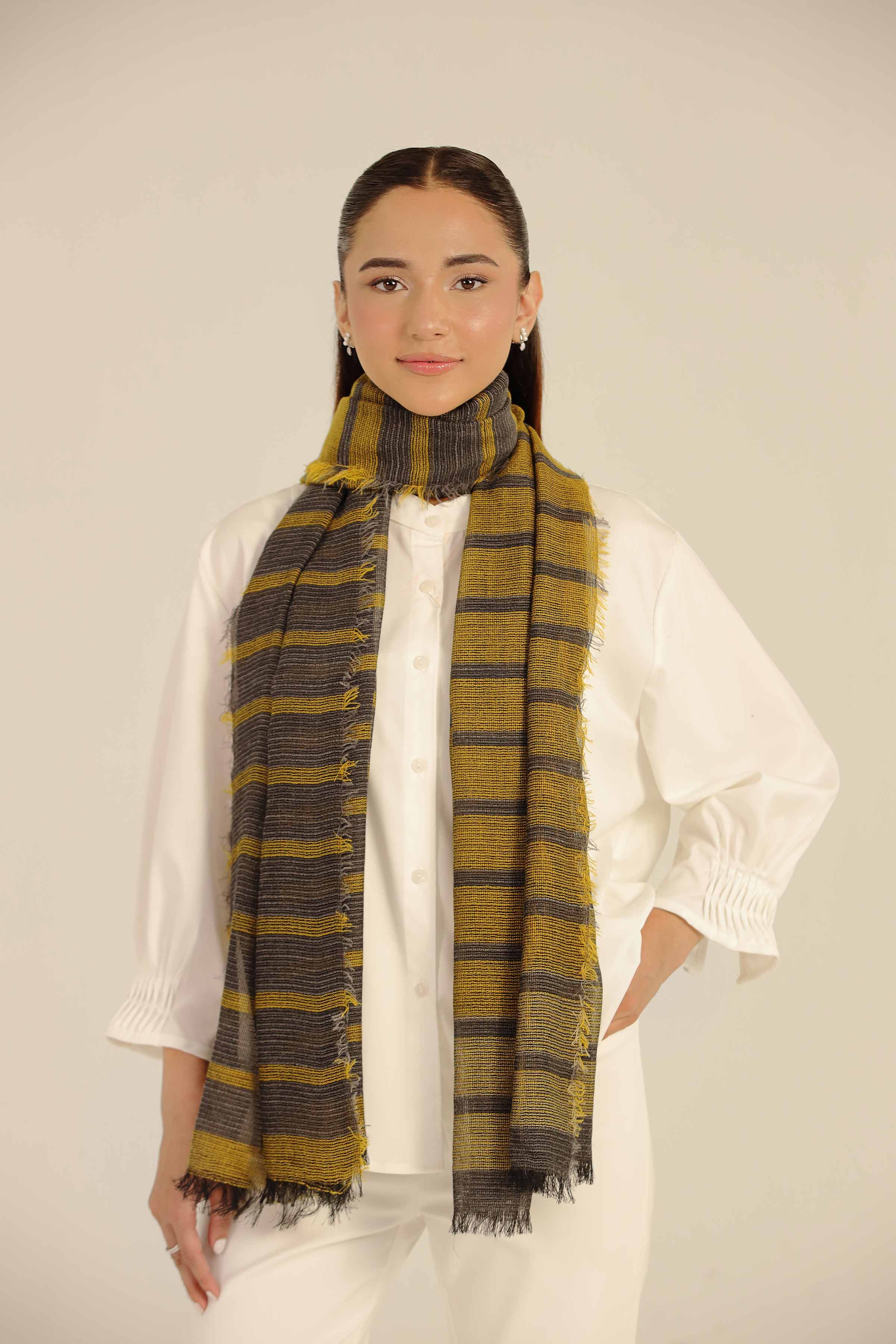 Yellow Women Scarf-442662102 for Women - Fashion Collection | Nishat | Shop Online