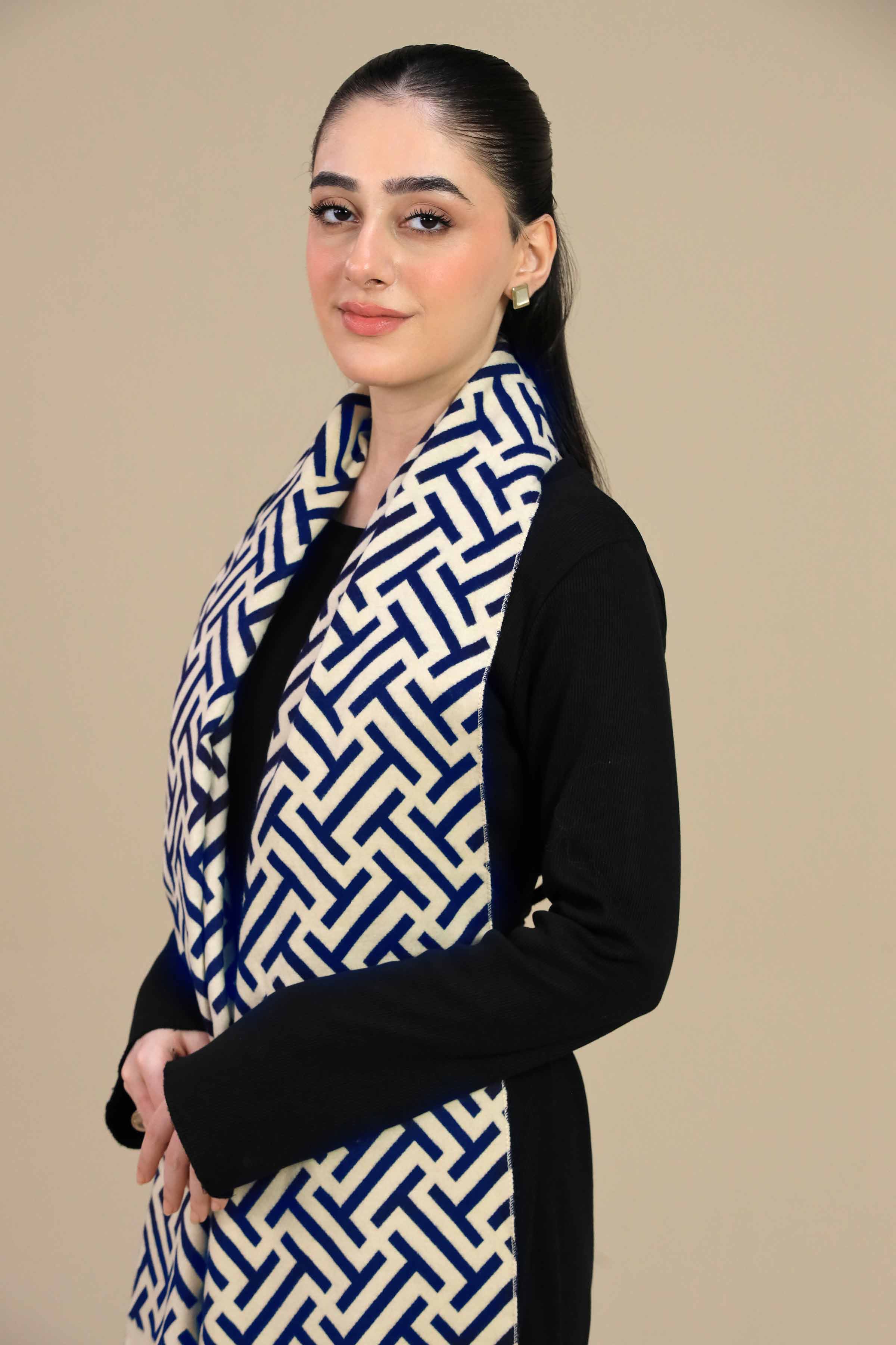 Blue Women Shawl-446742108