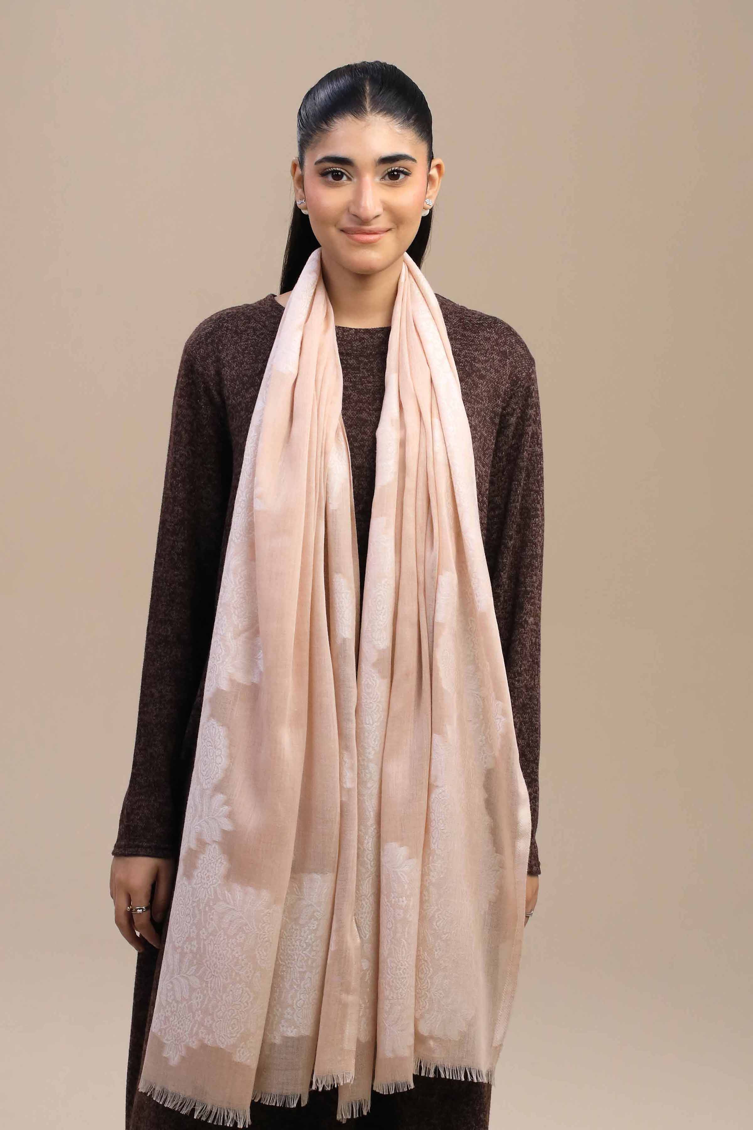 Pink Women Shawl-446752105