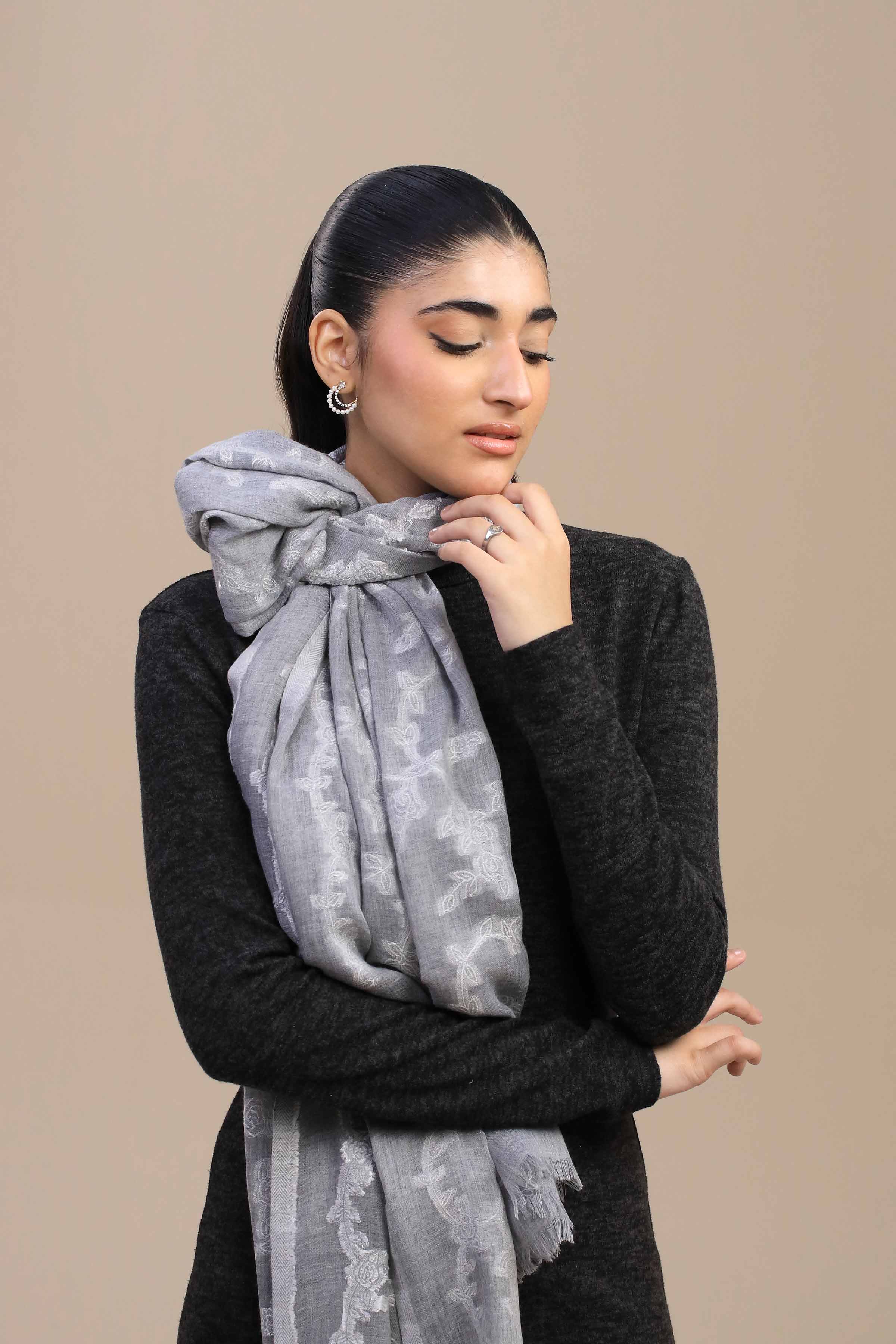 Grey Women Shawl-446772111