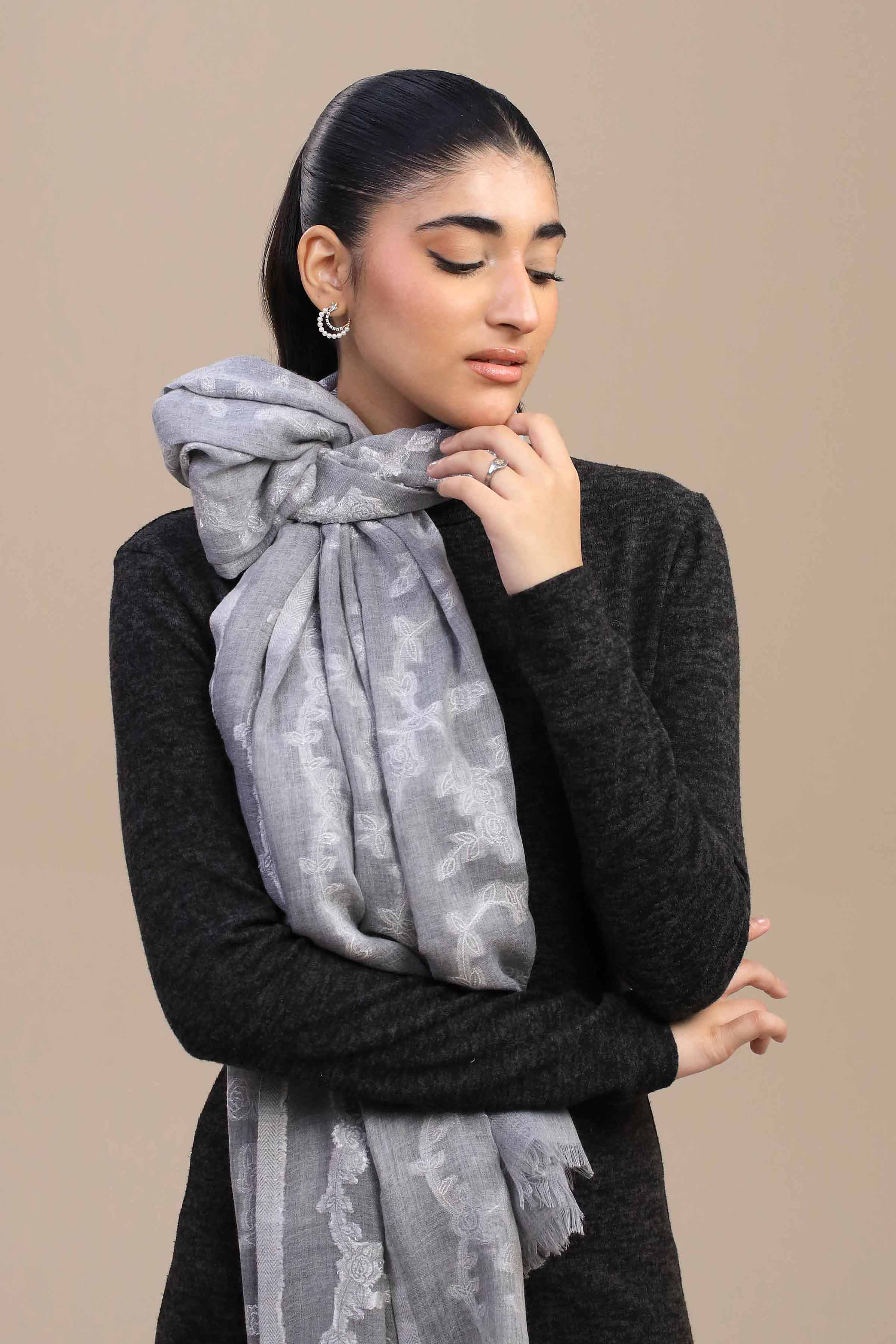 Grey Women Shawl-446772111