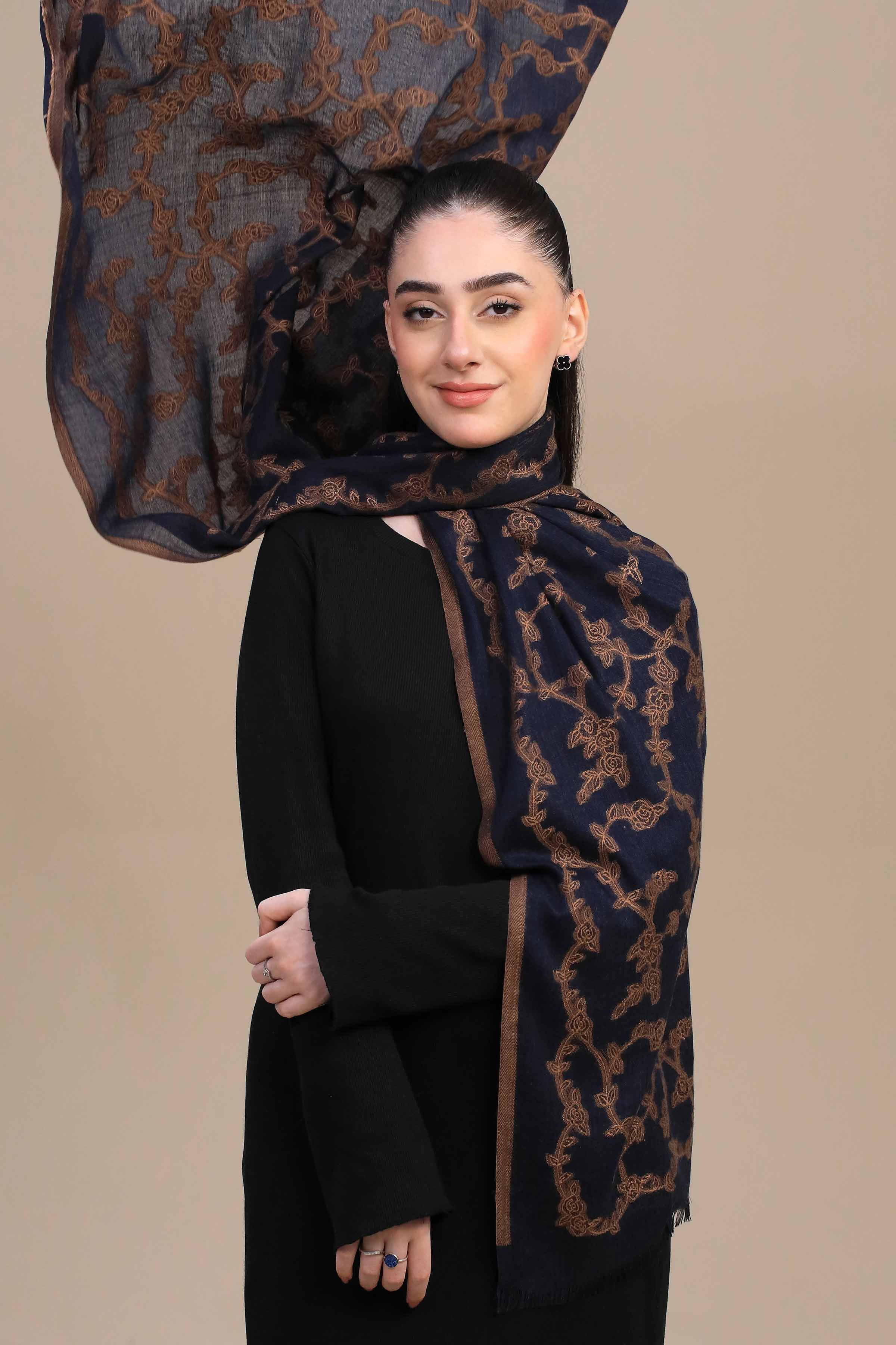 Navy Women Shawl-446772121