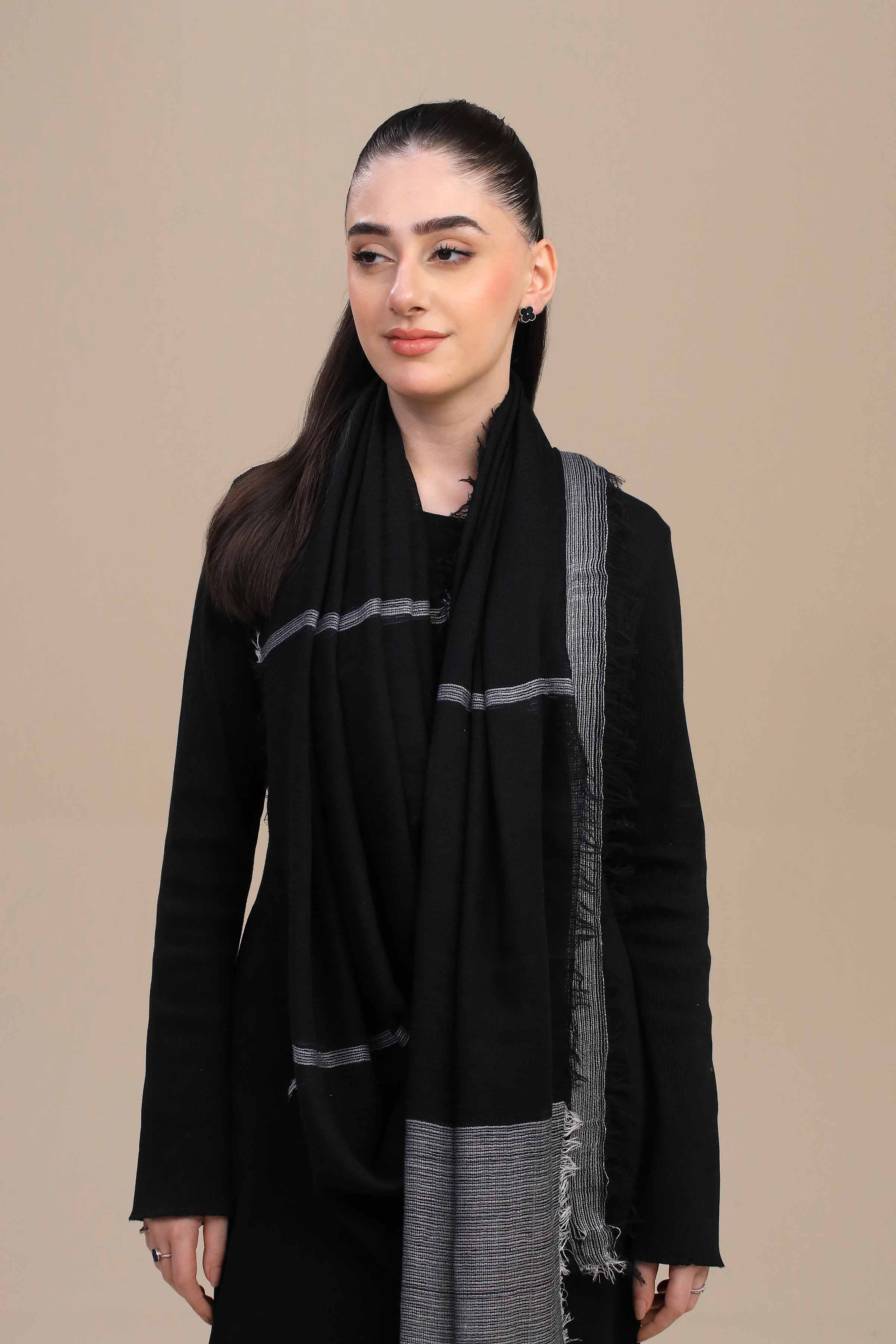 Black Women Shawl-447172103 for Women – Women Shawl Collection | Nishat | Shop Online