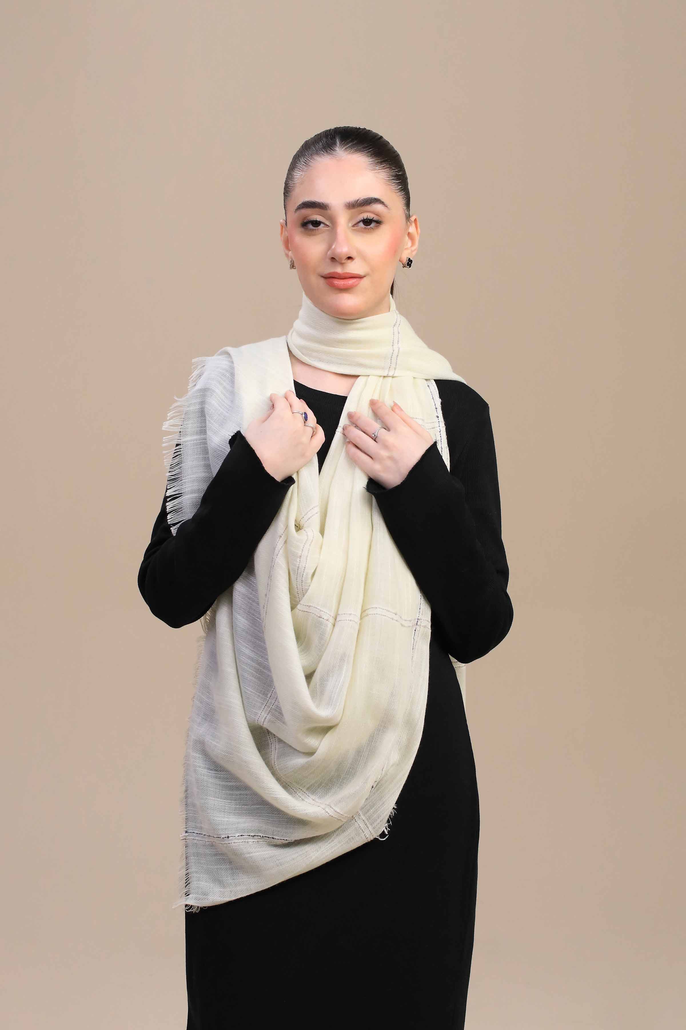 Off White Women Shawl-447192107 for Women – Women Shawl Collection | Nishat | Shop Online