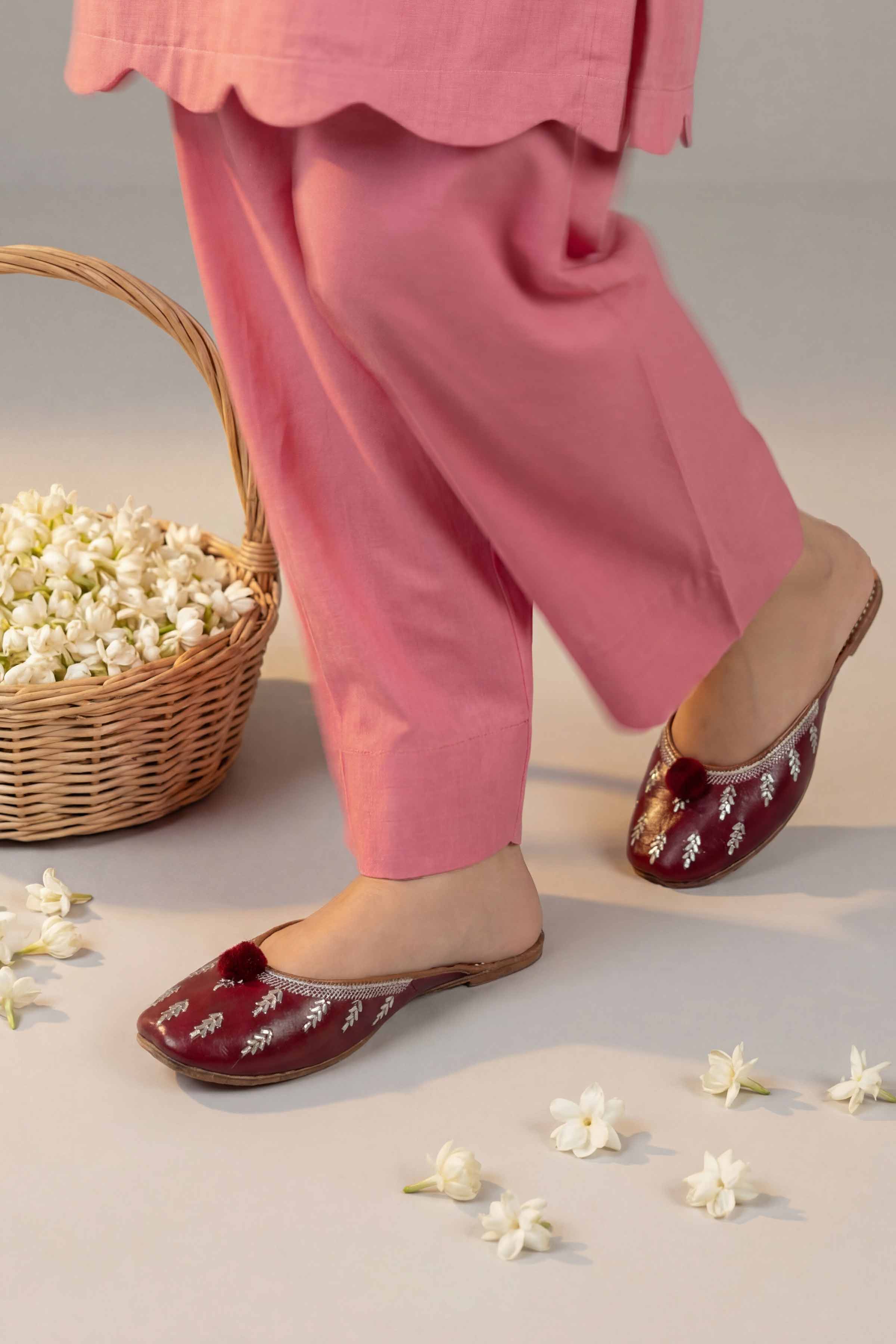 Maroon Khussa-1596983722 Women - Fashion Collection | Nishat | Shop Online