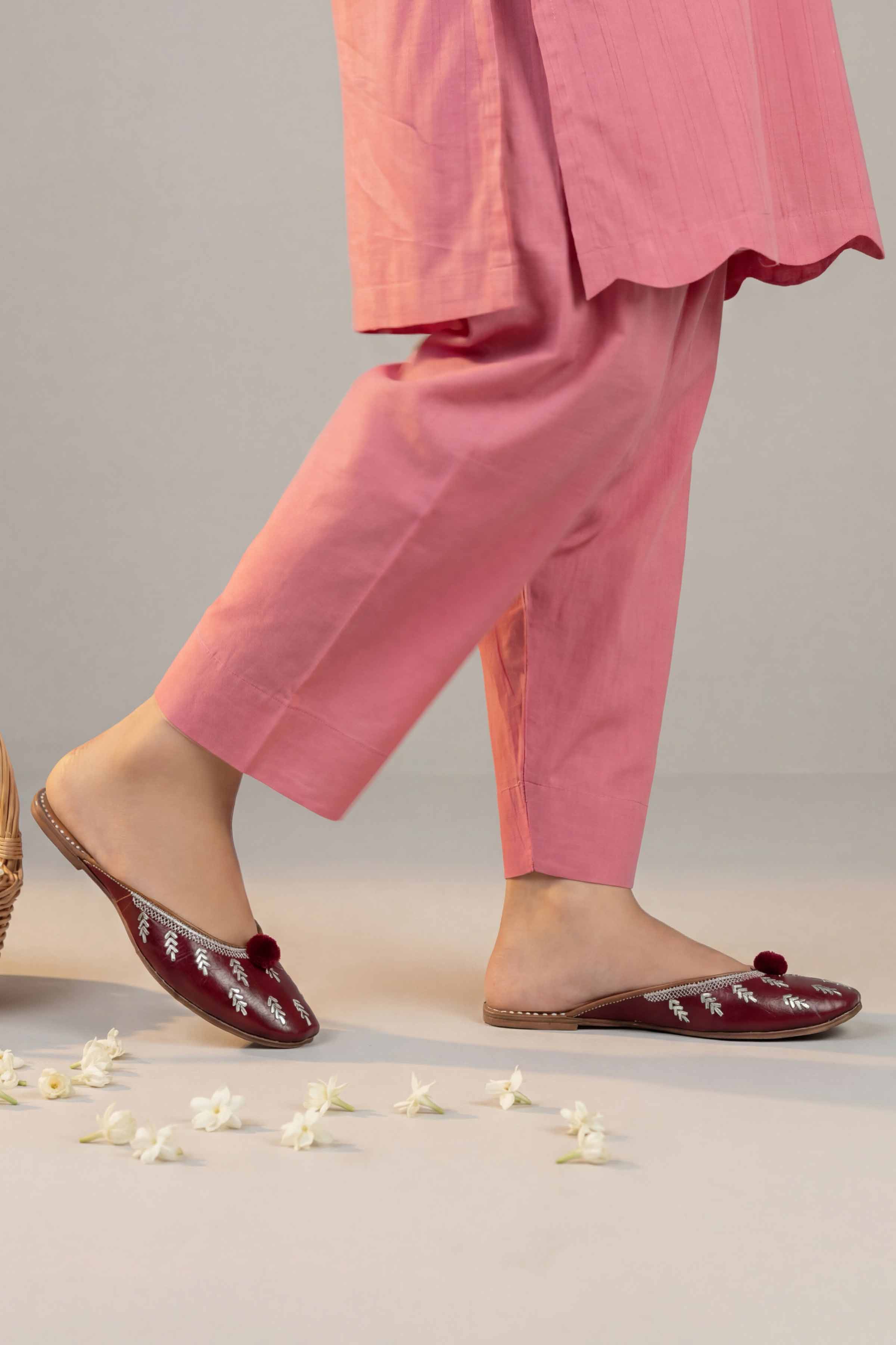 Maroon Khussa-1596983722 Women - Fashion Collection | Nishat | Shop Online