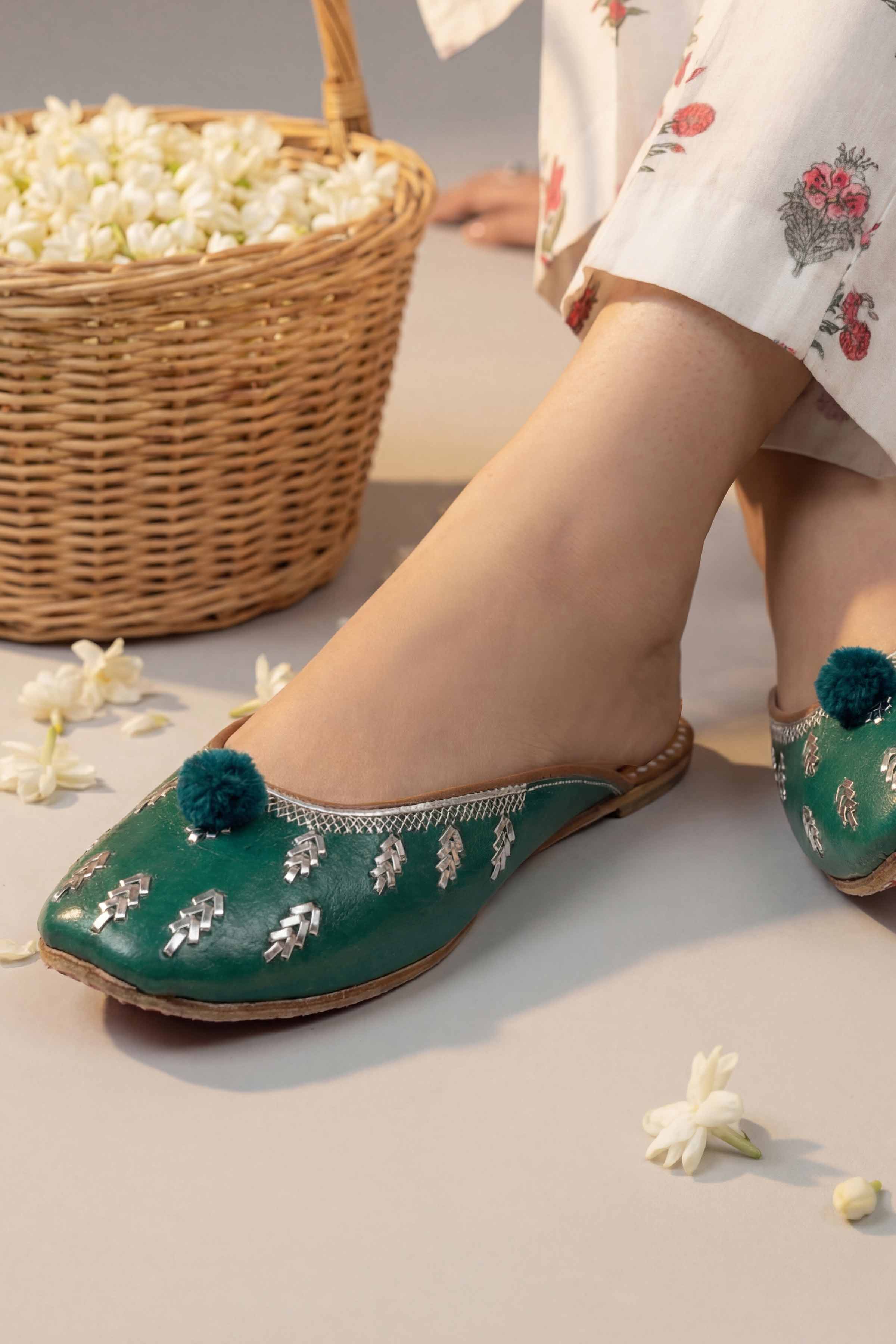 Green Khussa-1596993704 Women - Fashion Collection | Nishat | Shop Online