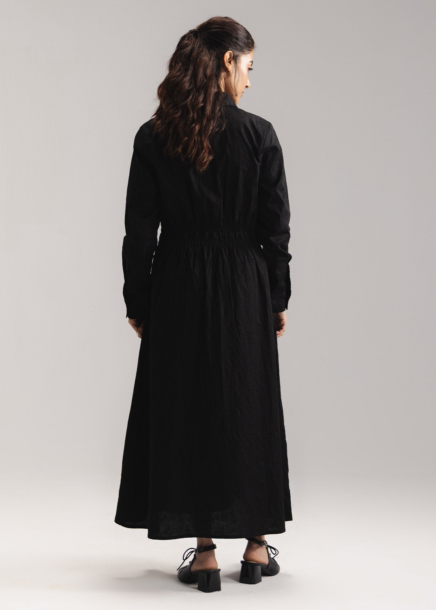 Embroidery Flared Dress- WS26-66