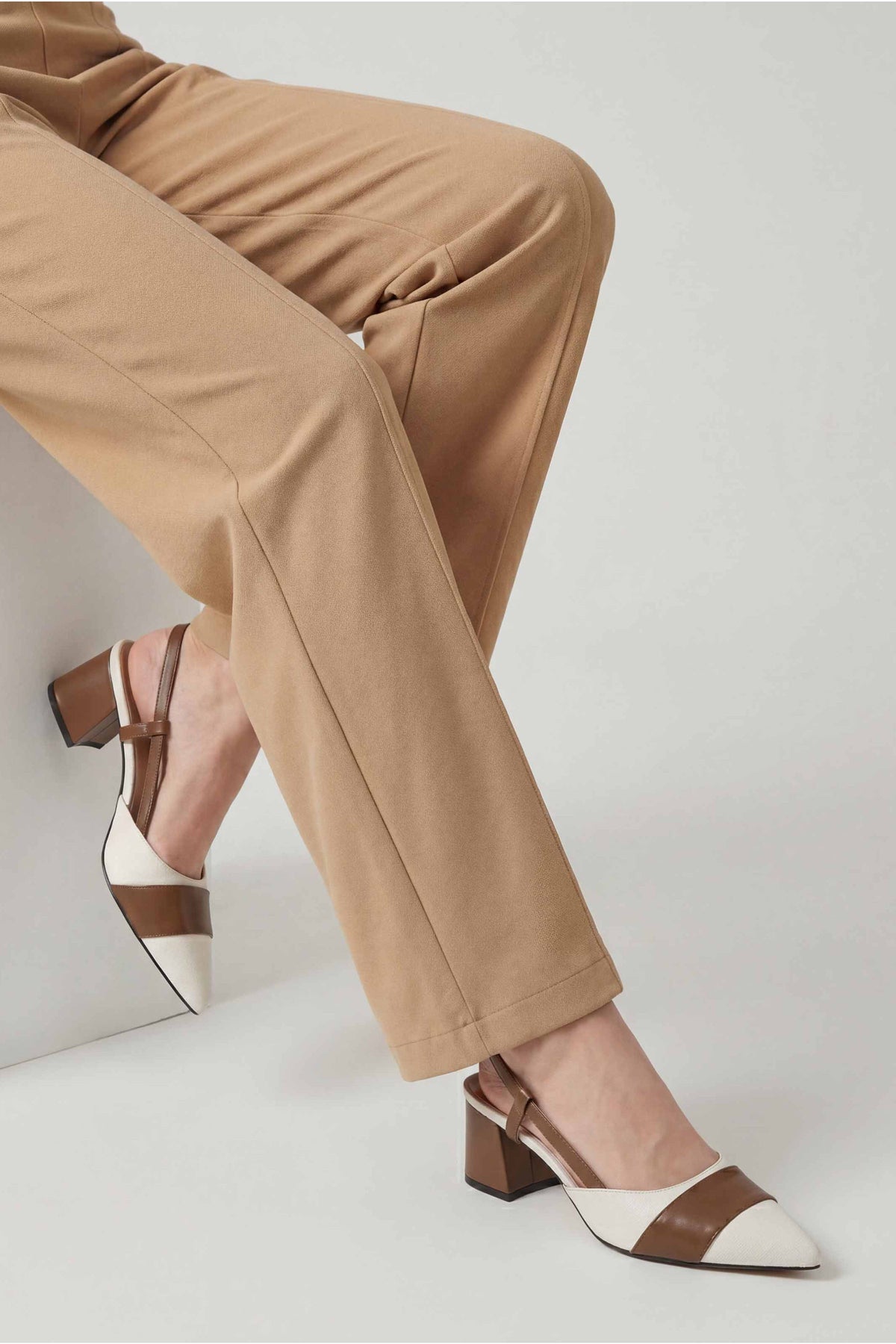 Dyed Pants-Beige