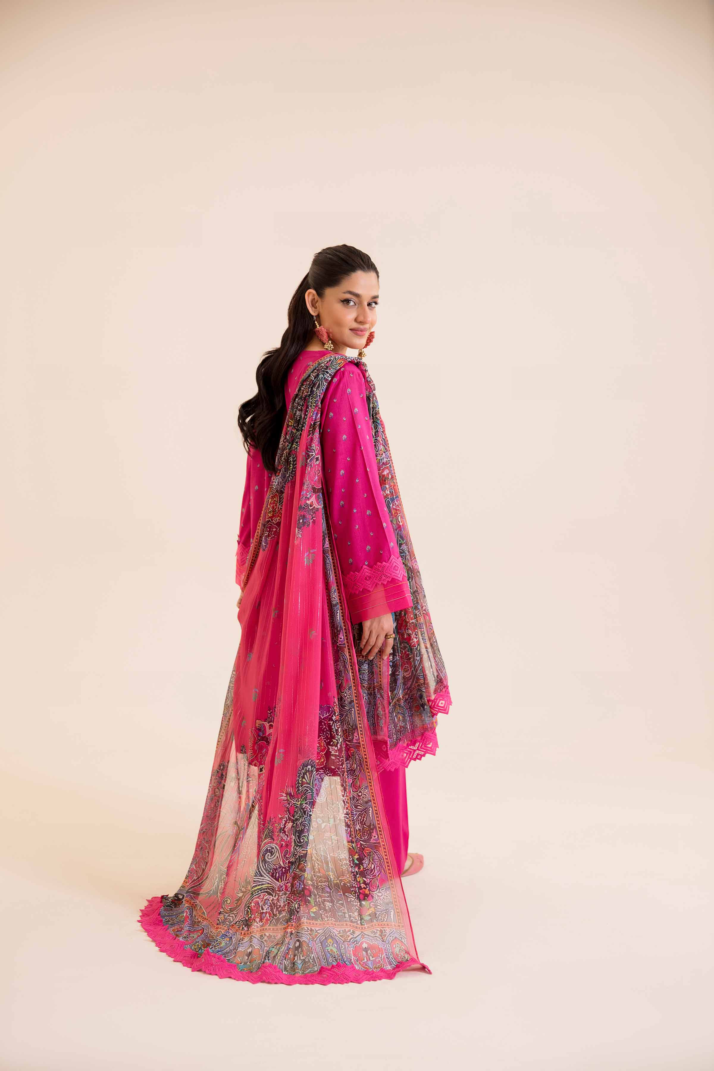 2 Piece - Printed Embroidered Suit - 42401714