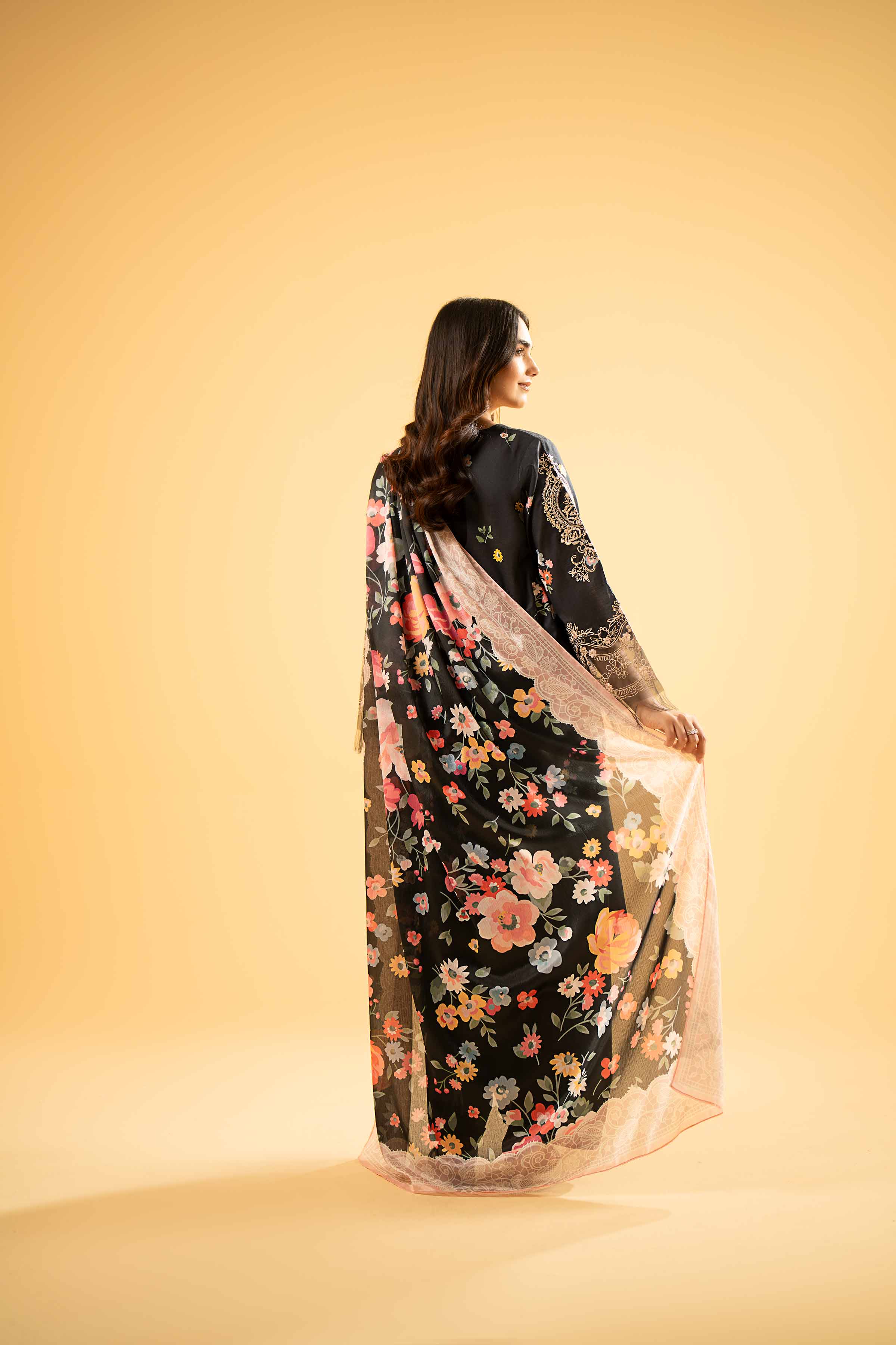 3 Piece - Digital Printed Embroidered Suit - 42401784