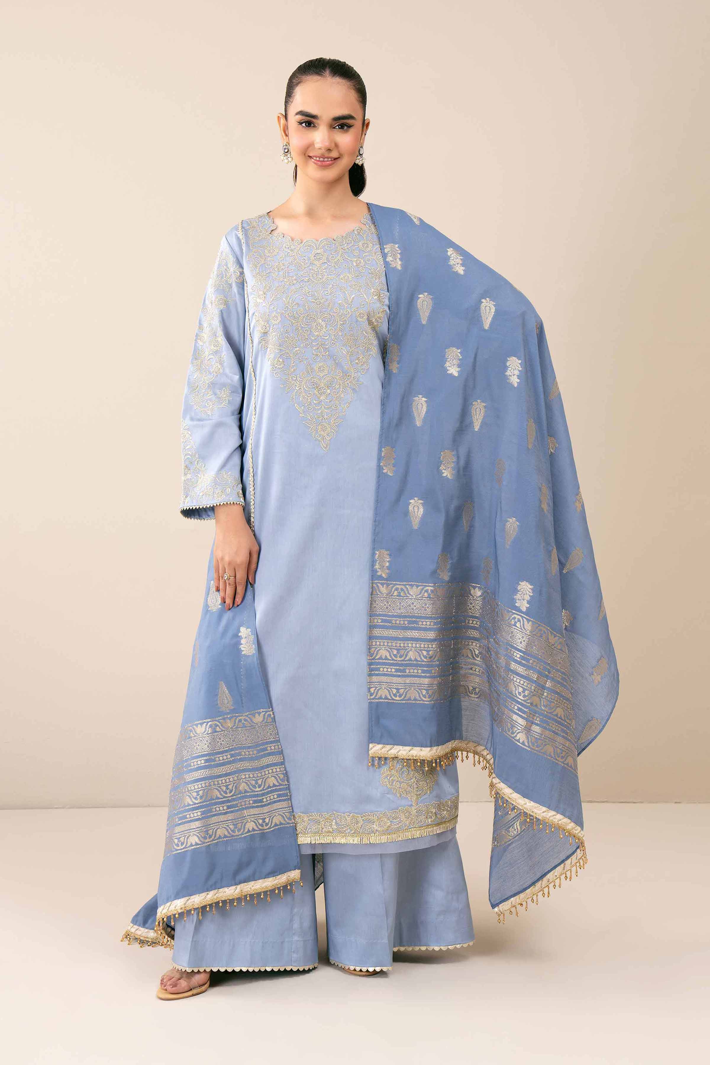 3 Piece - Embroidered Suit - 42401793