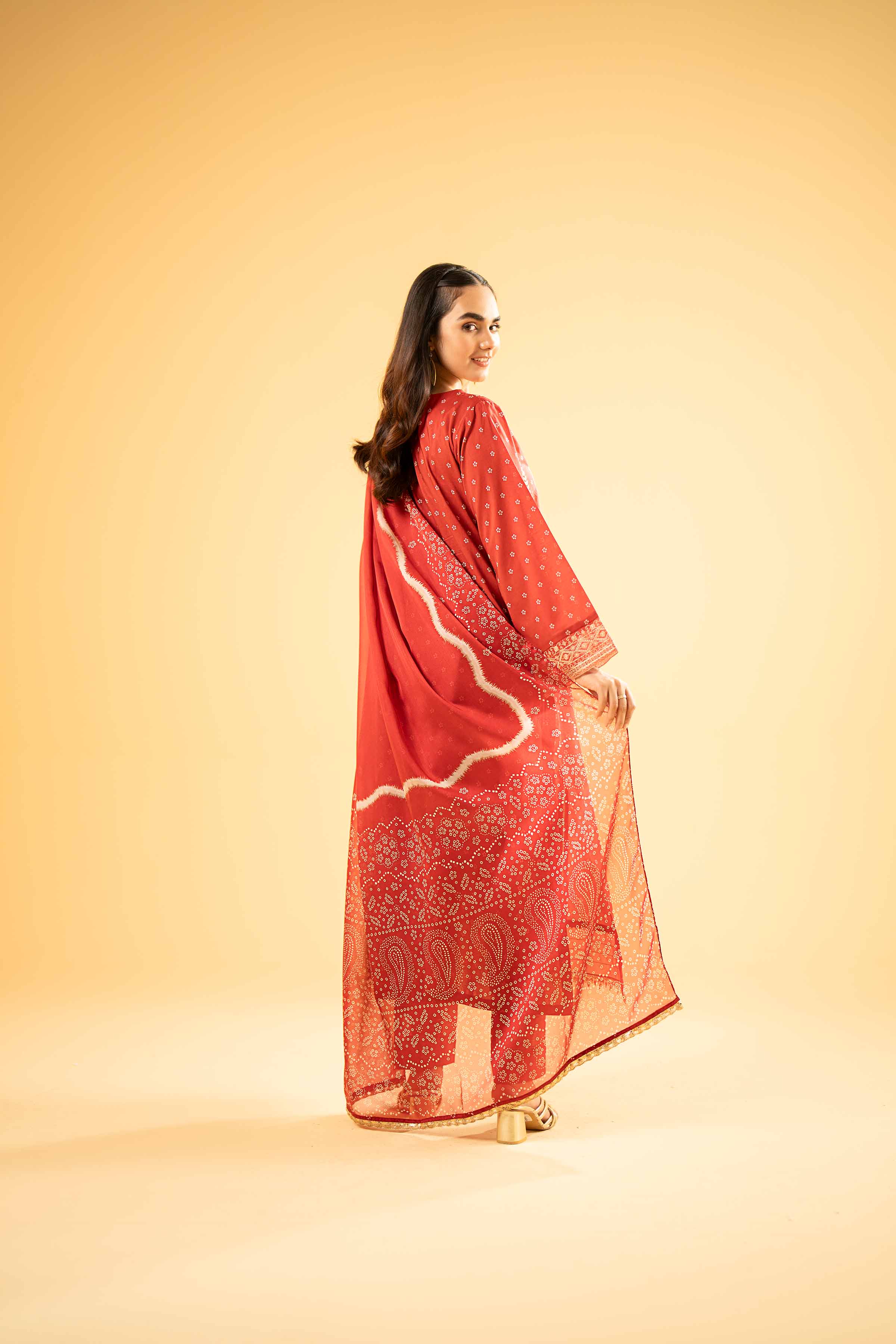 2 Piece - Printed Embroidered Suit - 42401944