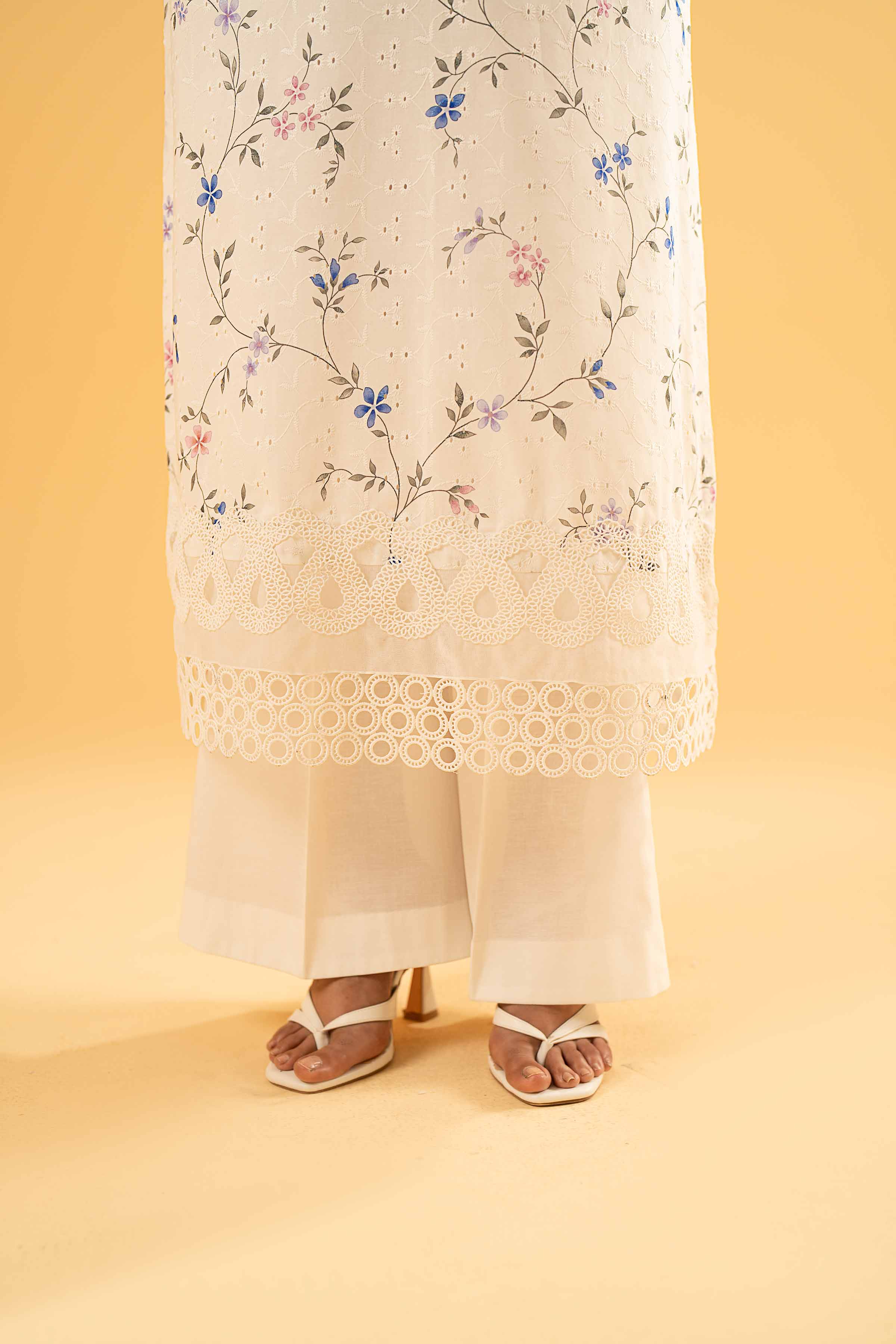 3 Piece - Digital Printed Embroidered Suit - 42401964
