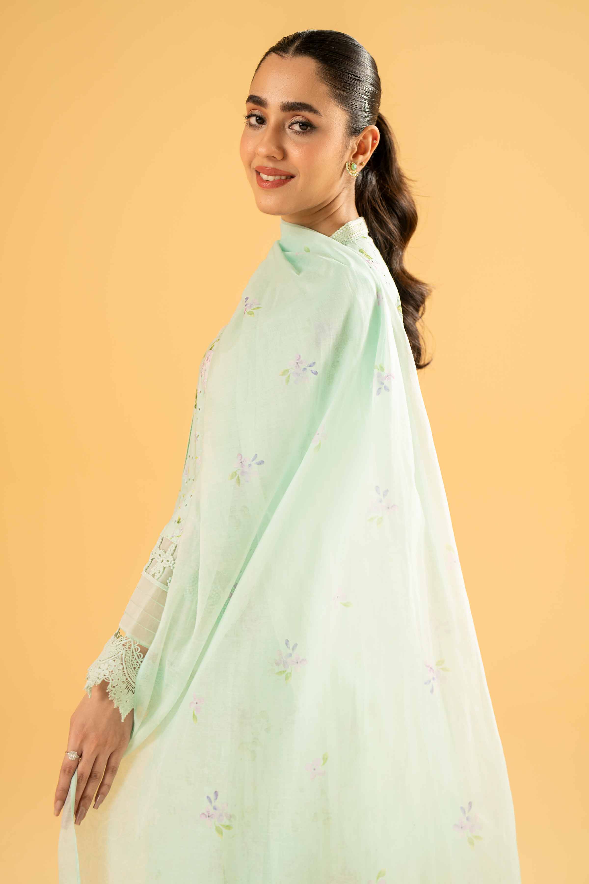 3 Piece - Digital Printed Embroidered Suit - 42401965