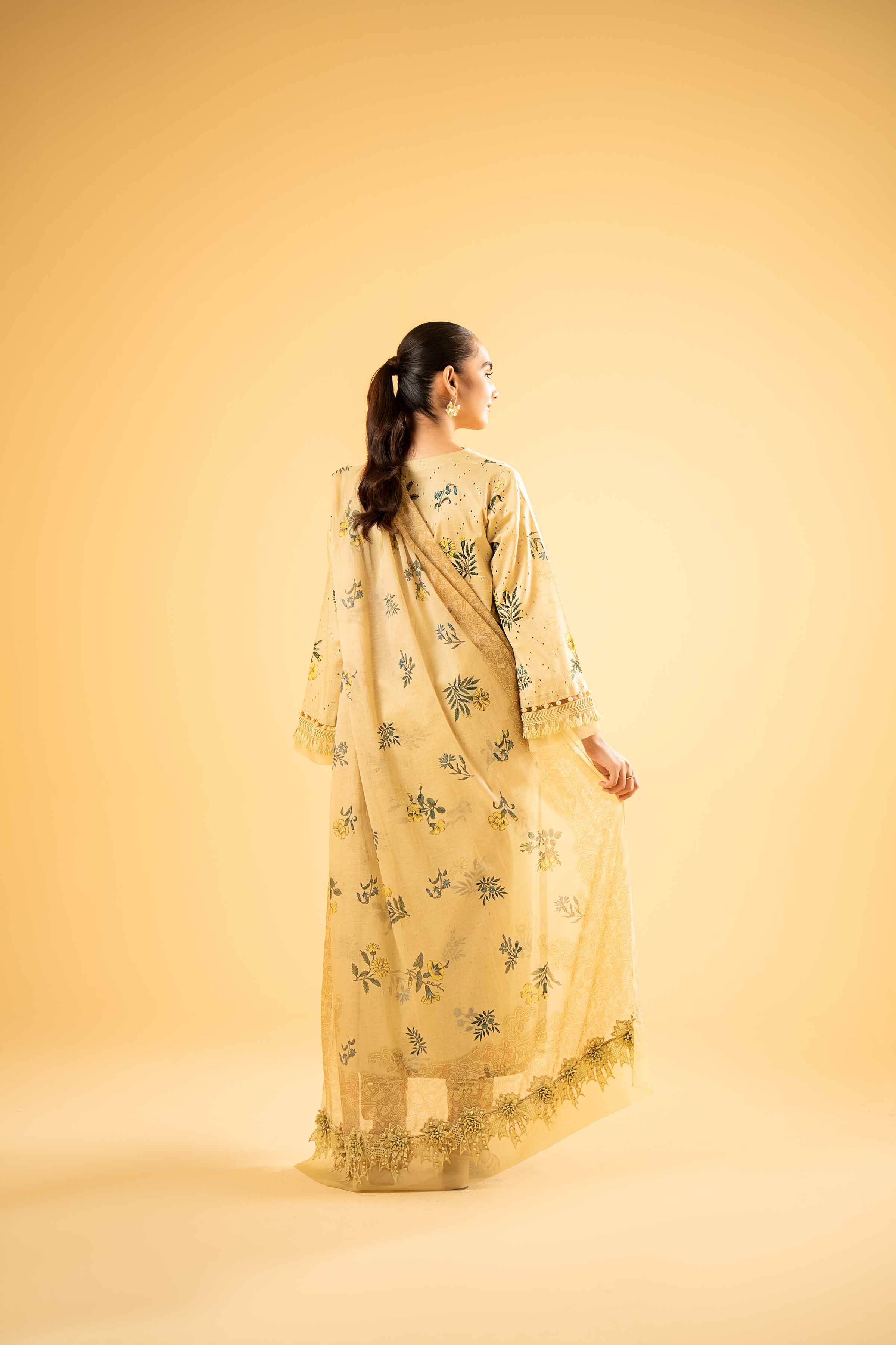 3 Piece - Digital Printed Embroidered Suit - 42401966