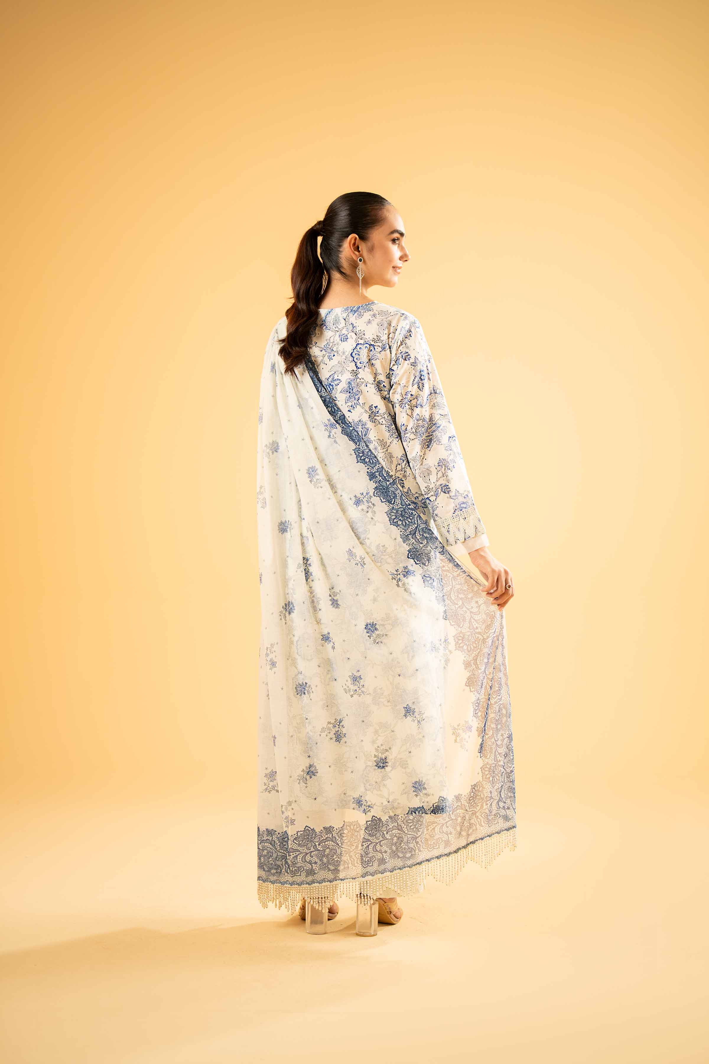 3 Piece - Digital Printed Embroidered Suit - 42401967