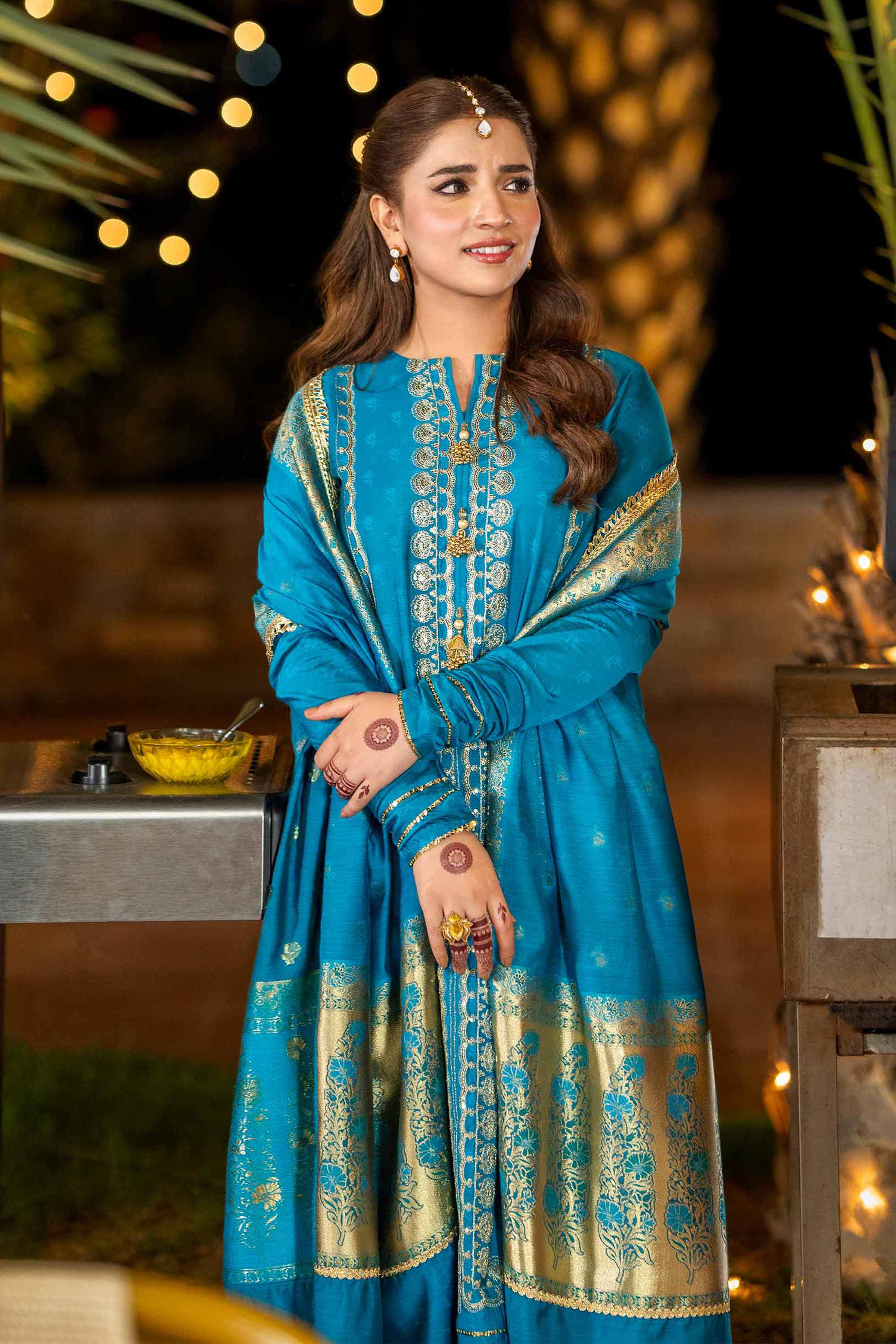 3 Piece - Yarn Dyed Embroidered Suit - 42401975