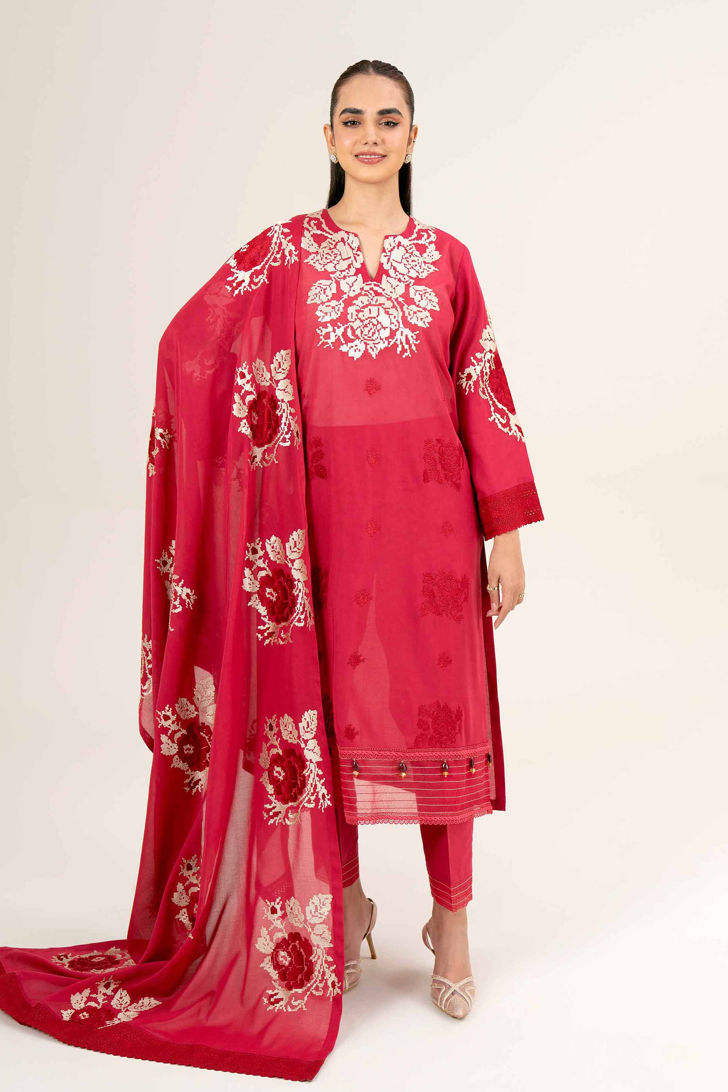 3 Piece - Embroidered Suit - 42402002