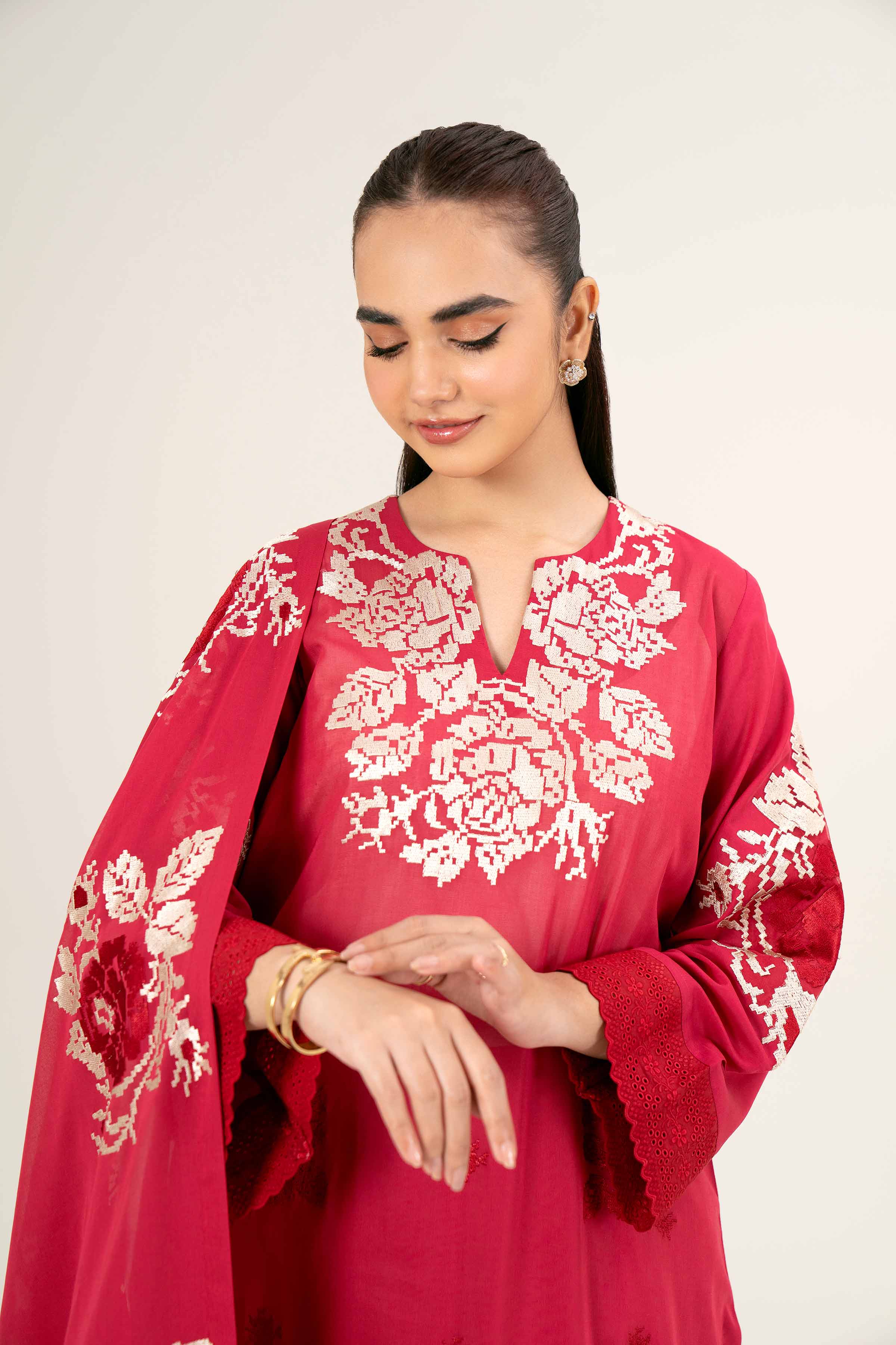 3 Piece - Embroidered Suit - 42402002