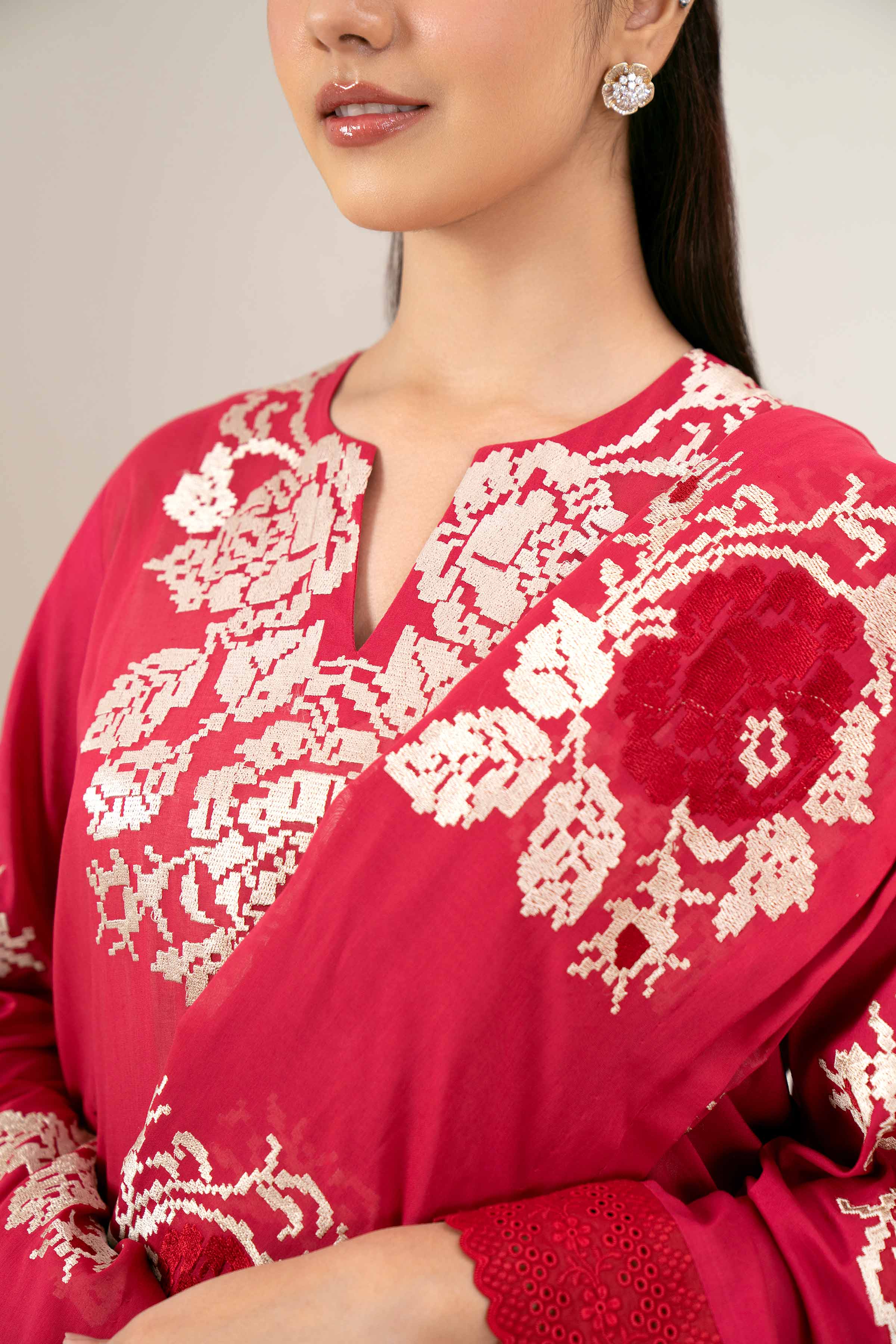 3 Piece - Embroidered Suit - 42402002