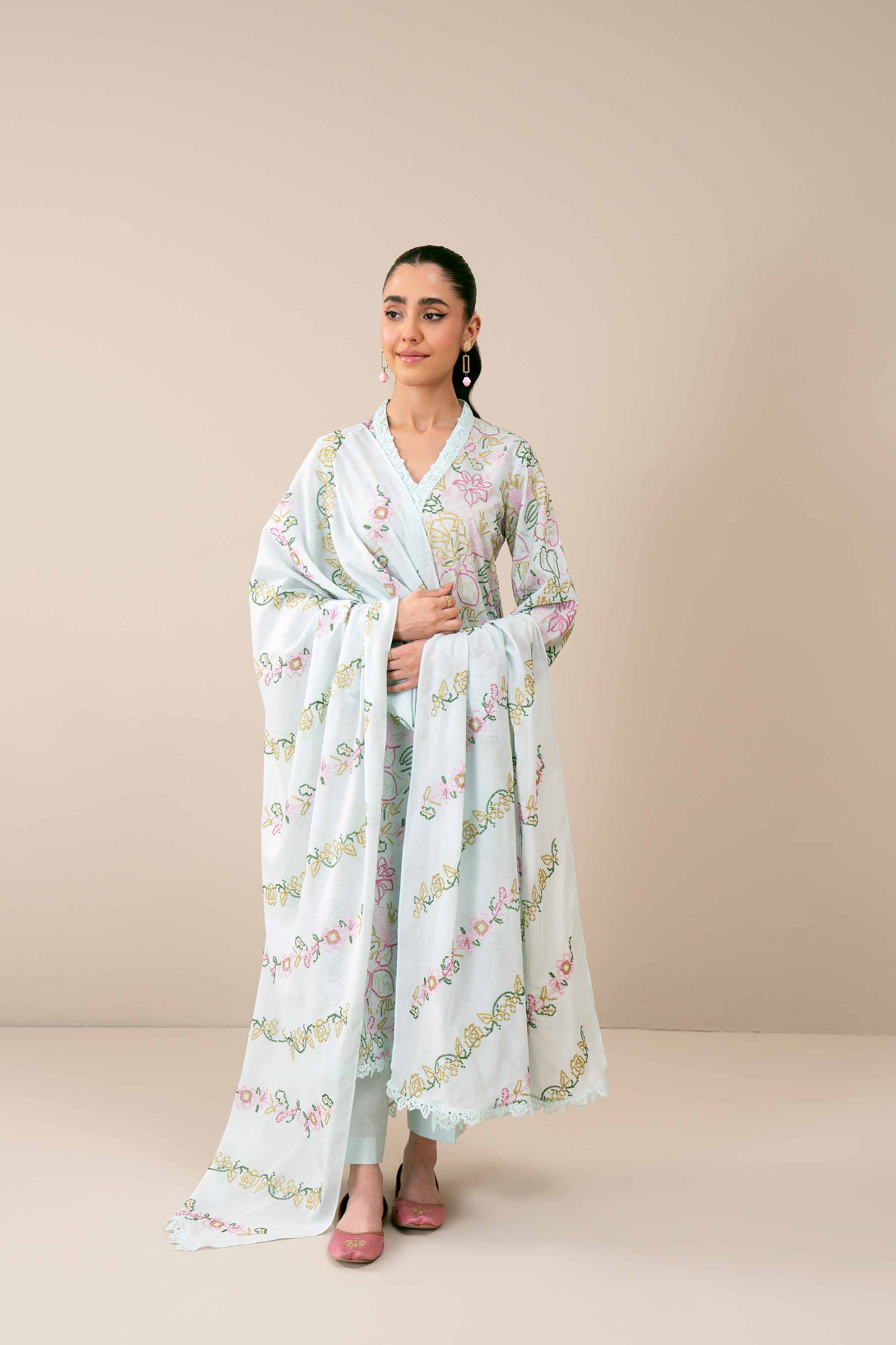 3 Piece - Embroidered Suit - 42402003