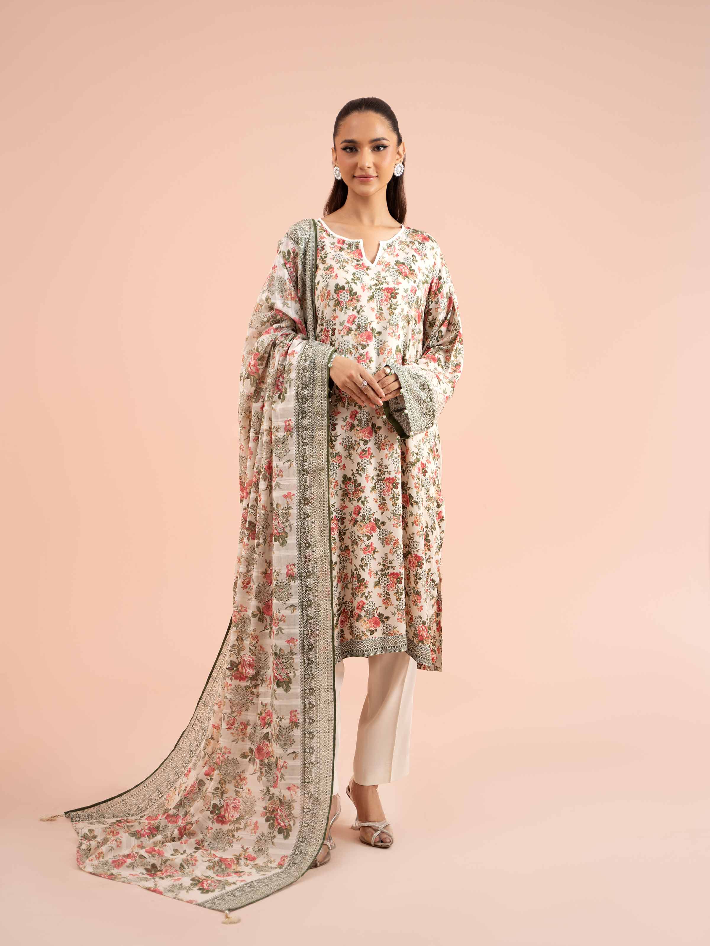 3 Piece - Printed Suit - 42402101