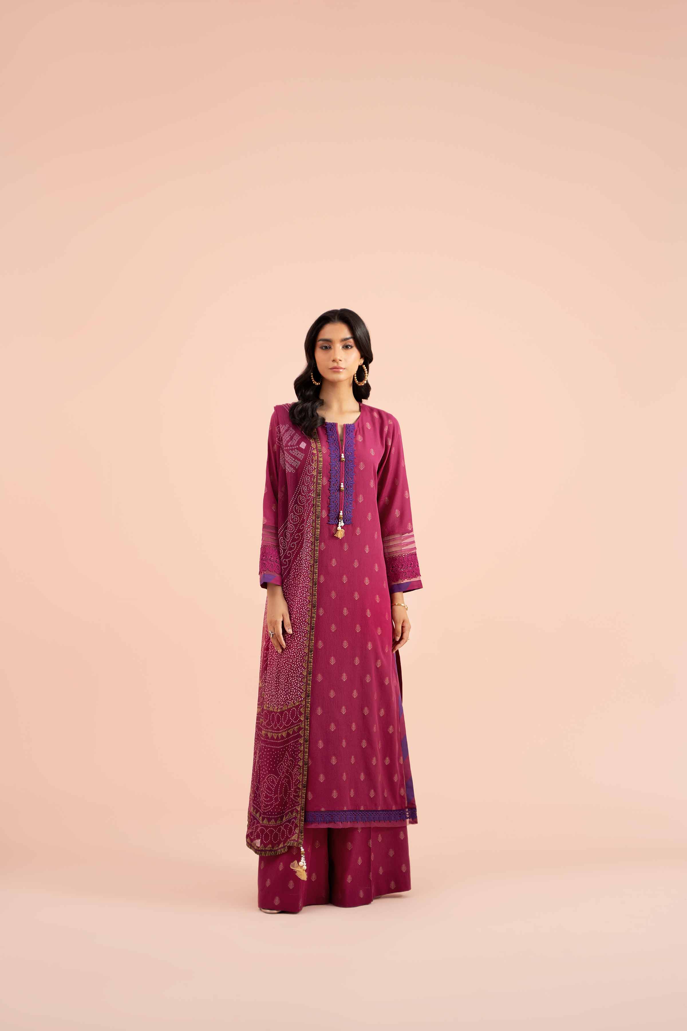 3 Piece - Jacquard Suit - 42402121