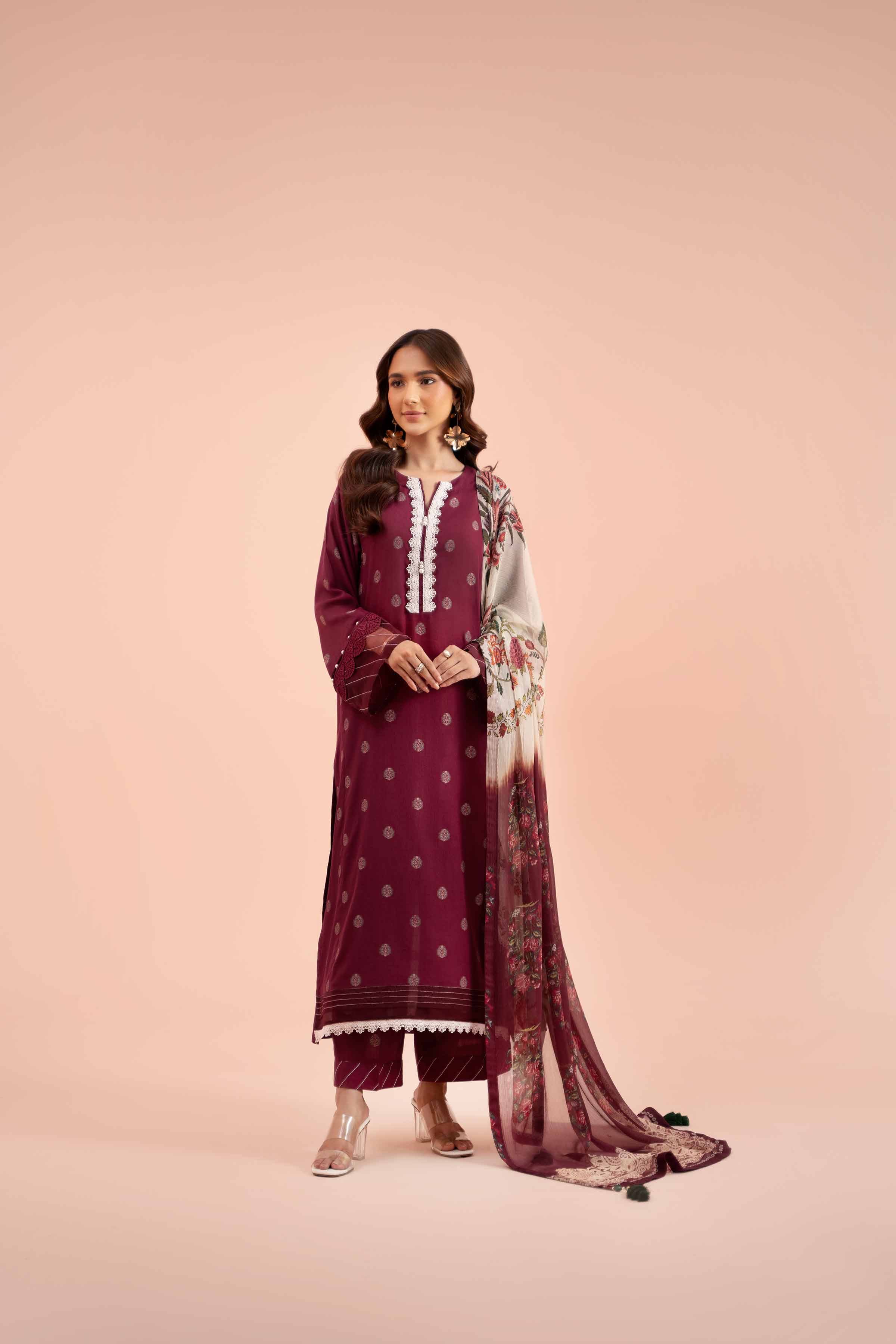 3 Piece - Jacquard Suit - 42402122