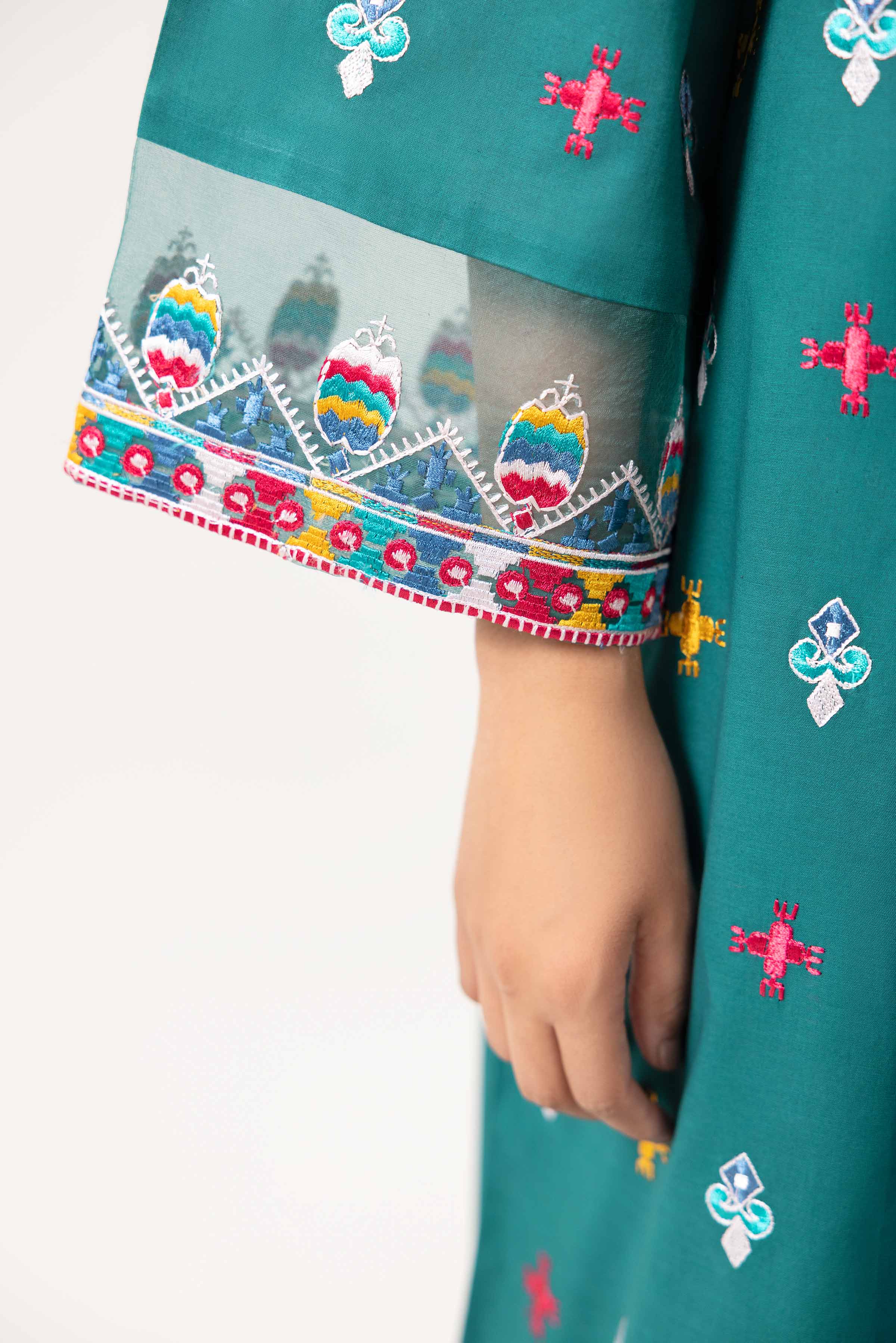 2 Piece - Dyed Embroidered Suit - 42402139