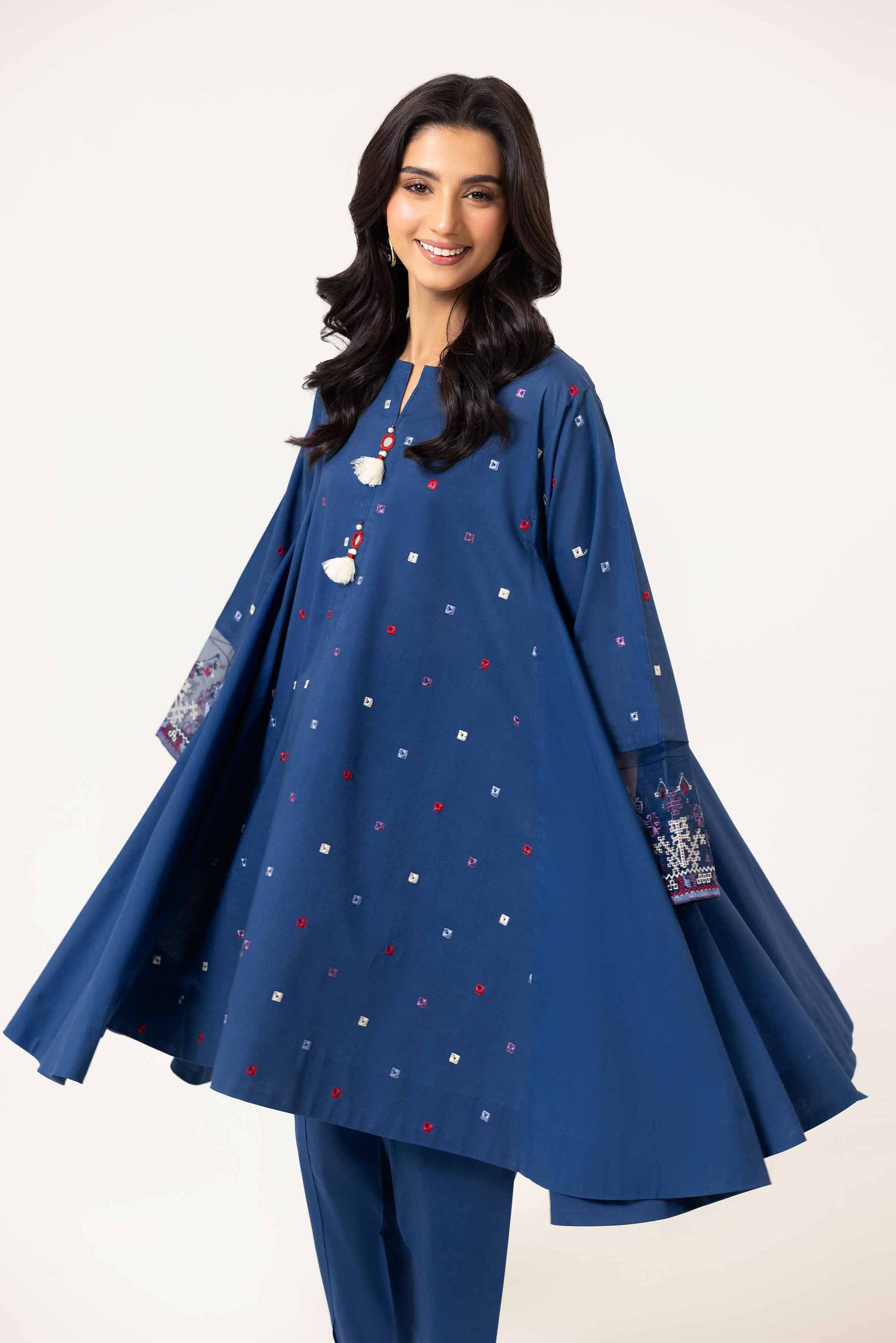 2 Piece - Dyed Embroidered Suit - 42402140