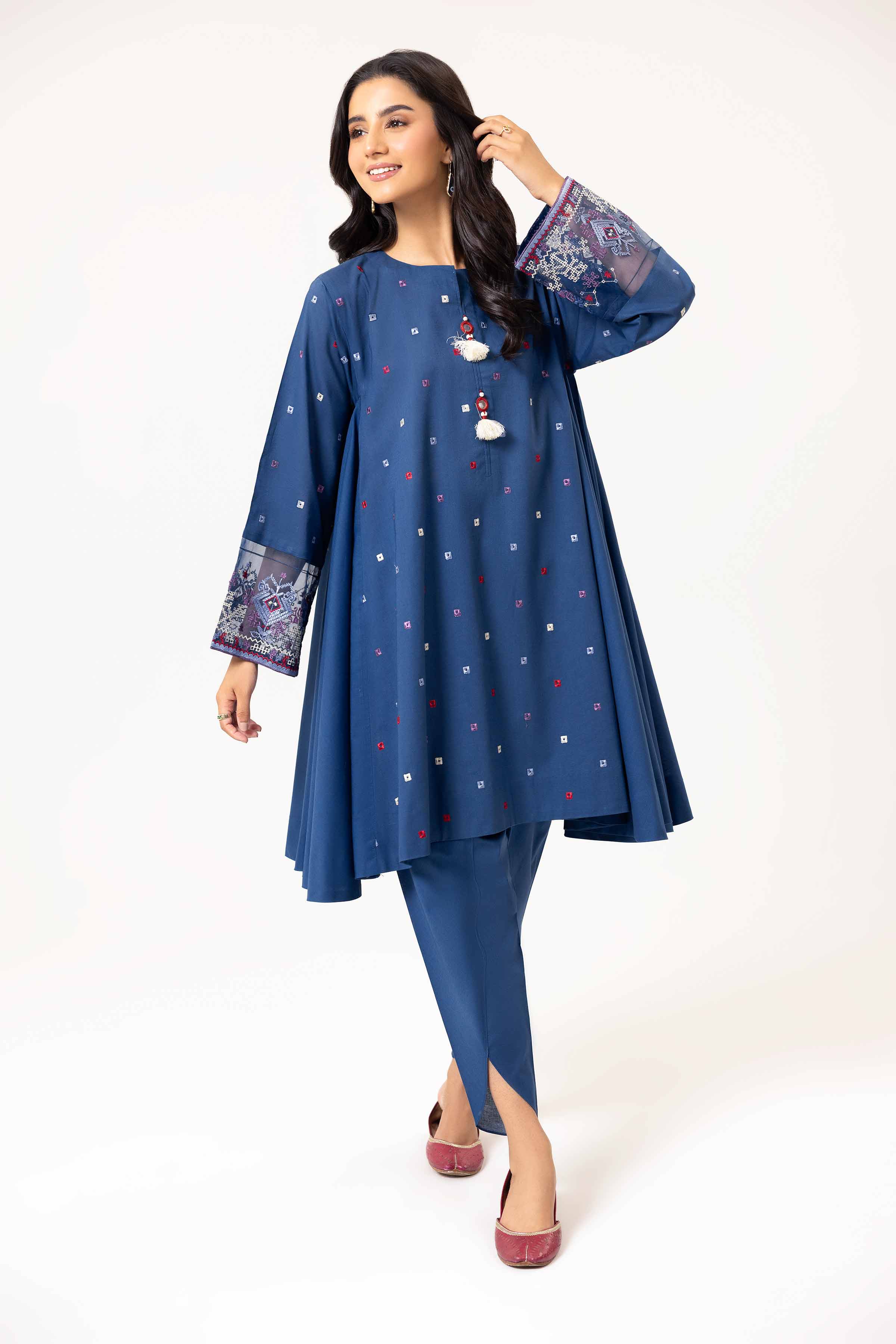 2 Piece - Dyed Embroidered Suit - 42402140