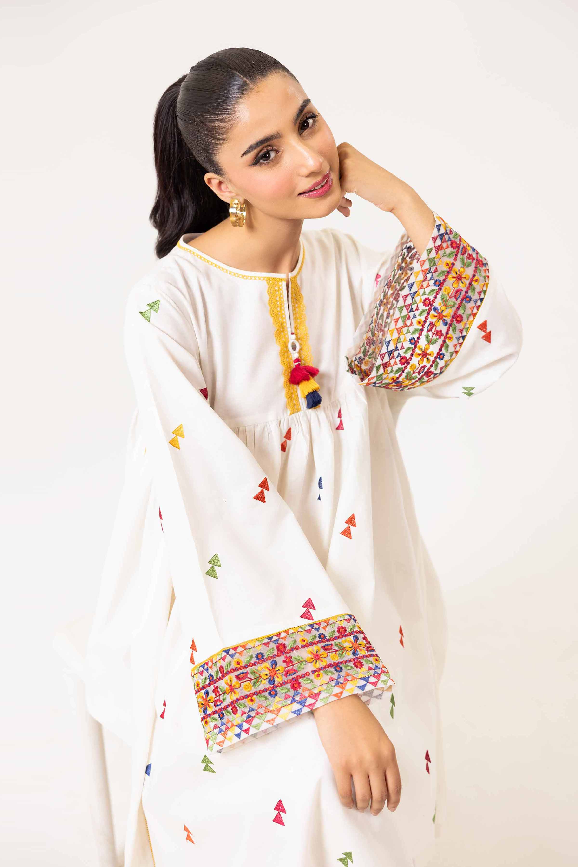 2 Piece - Dyed Embroidered Suit - 42402143