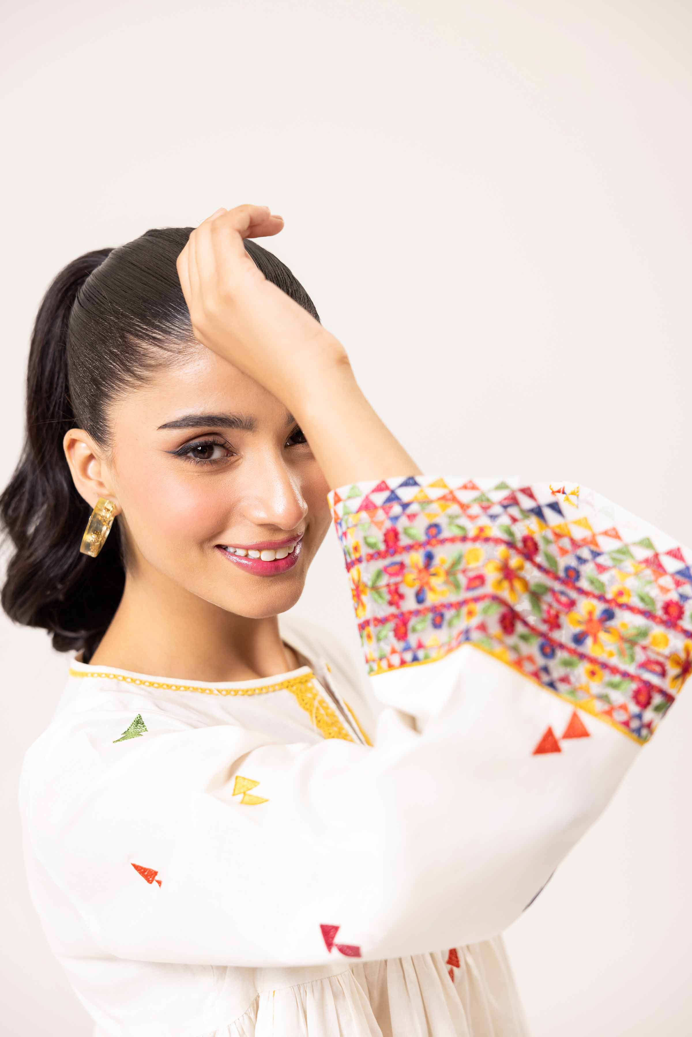 2 Piece - Dyed Embroidered Suit - 42402143