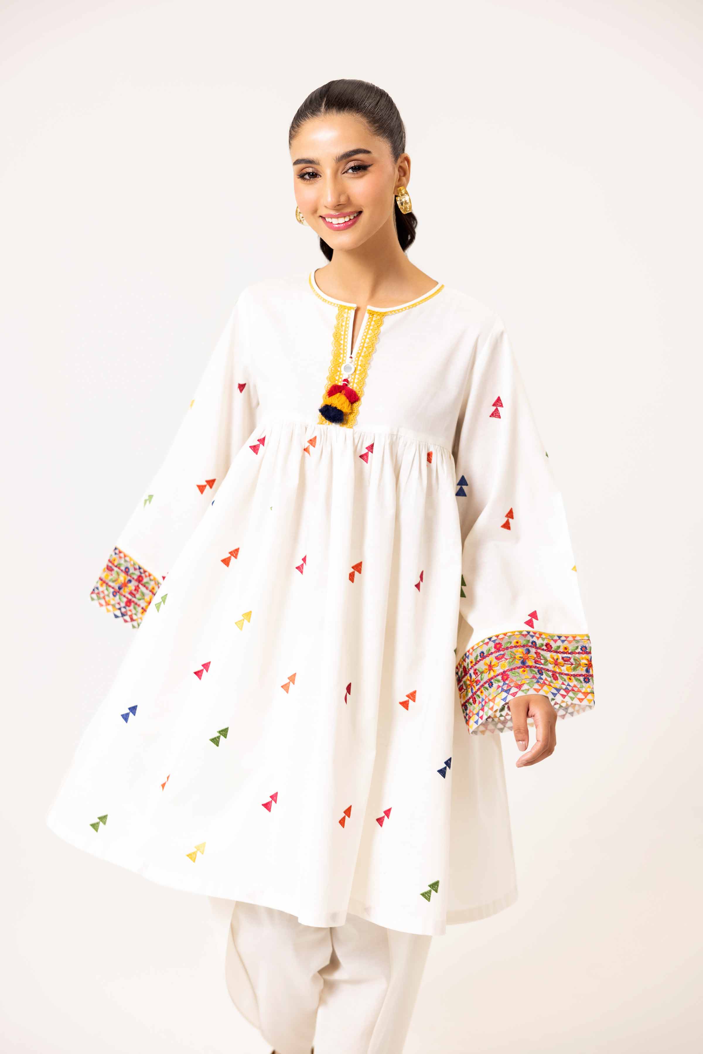 2 Piece - Dyed Embroidered Suit - 42402143