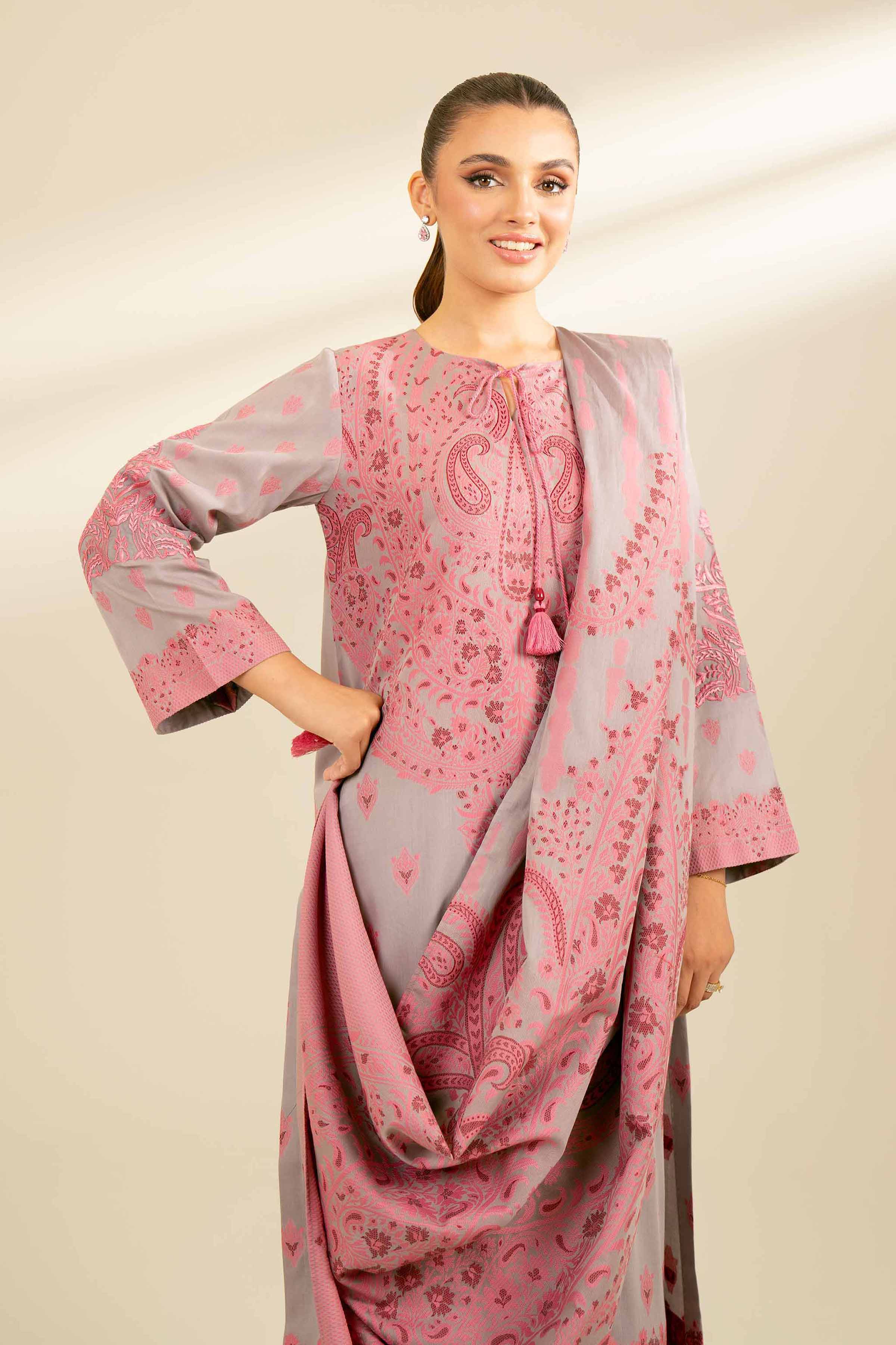 2 Piece - Jacquard Embroidered Suit - 42402158