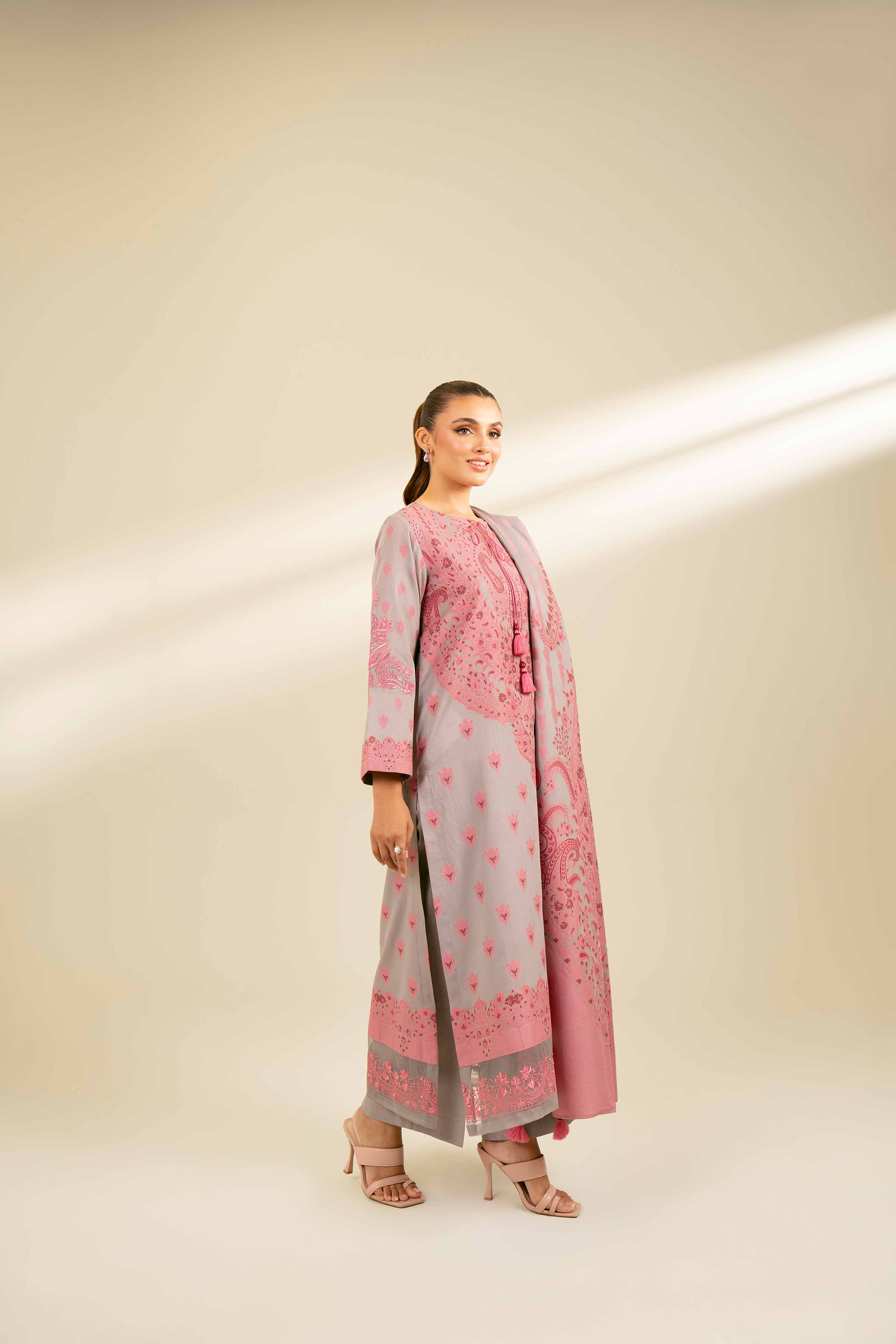 2 Piece - Jacquard Embroidered Suit - 42402158