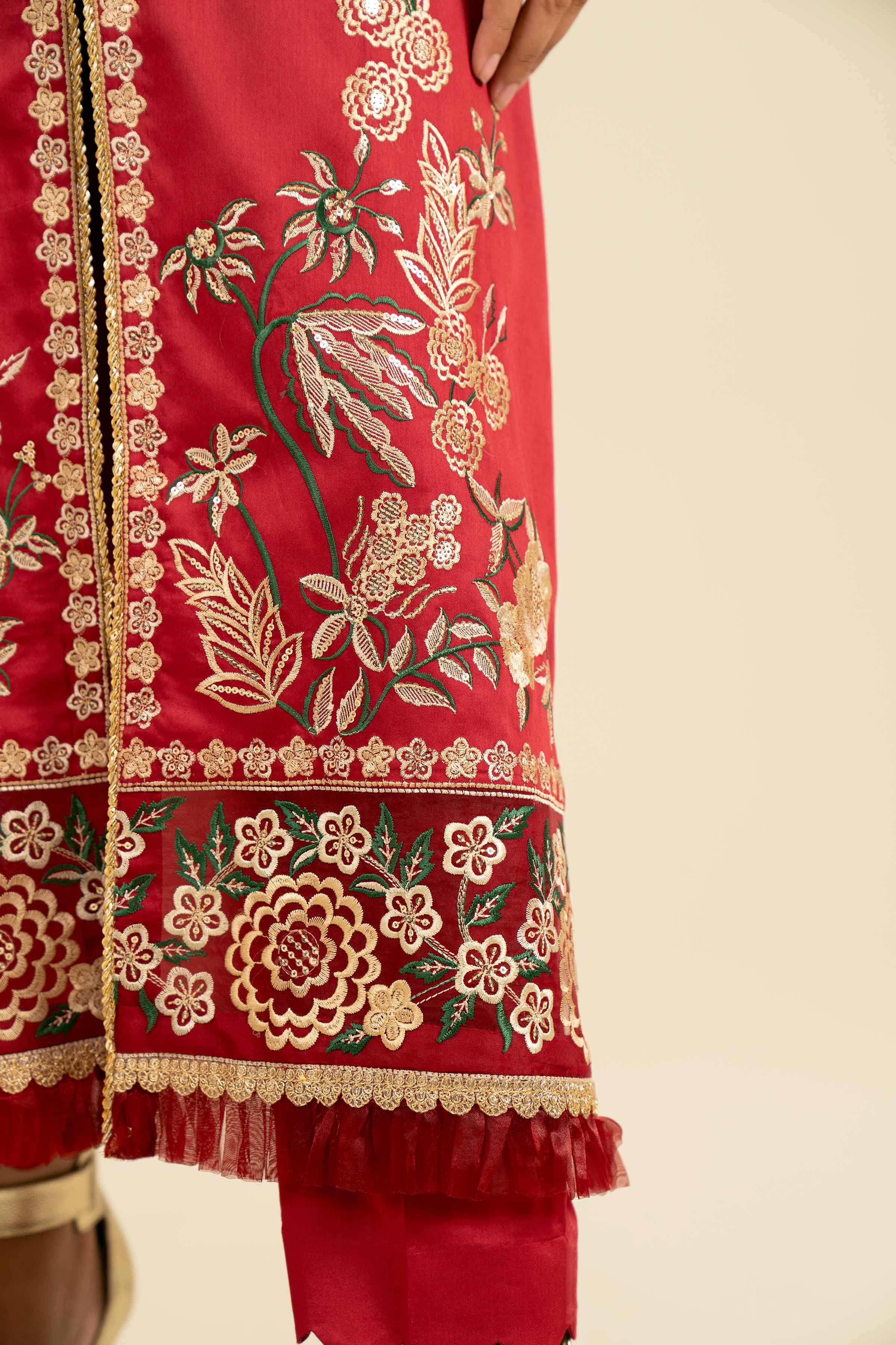 3 Piece - Embroidered Suit - 42402183