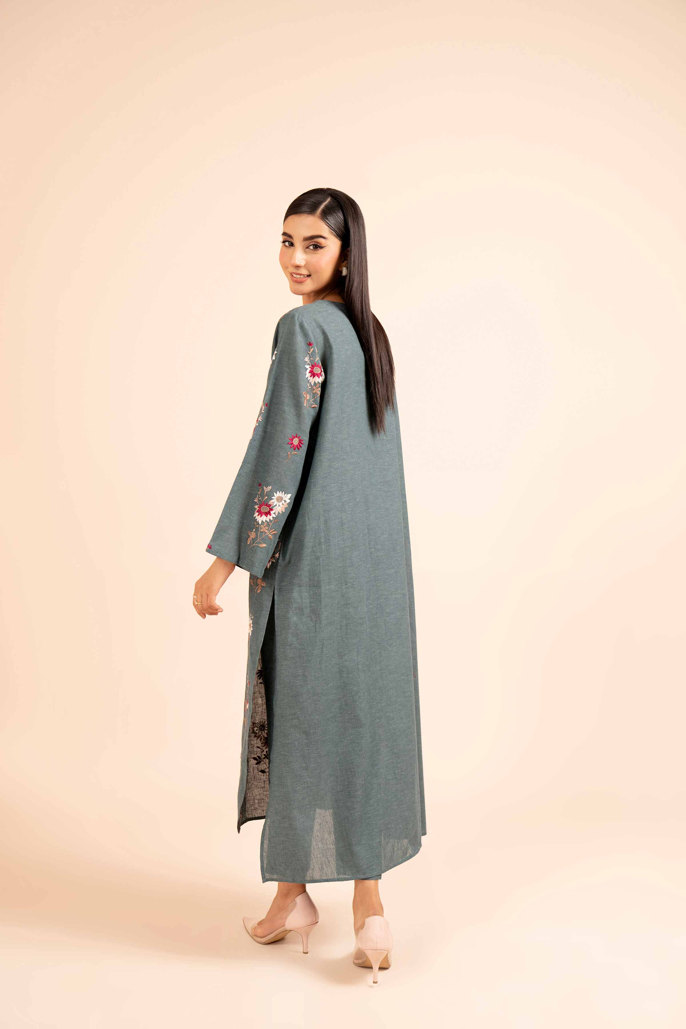 2 Piece - Dyed Embroidered Suit - 42404036