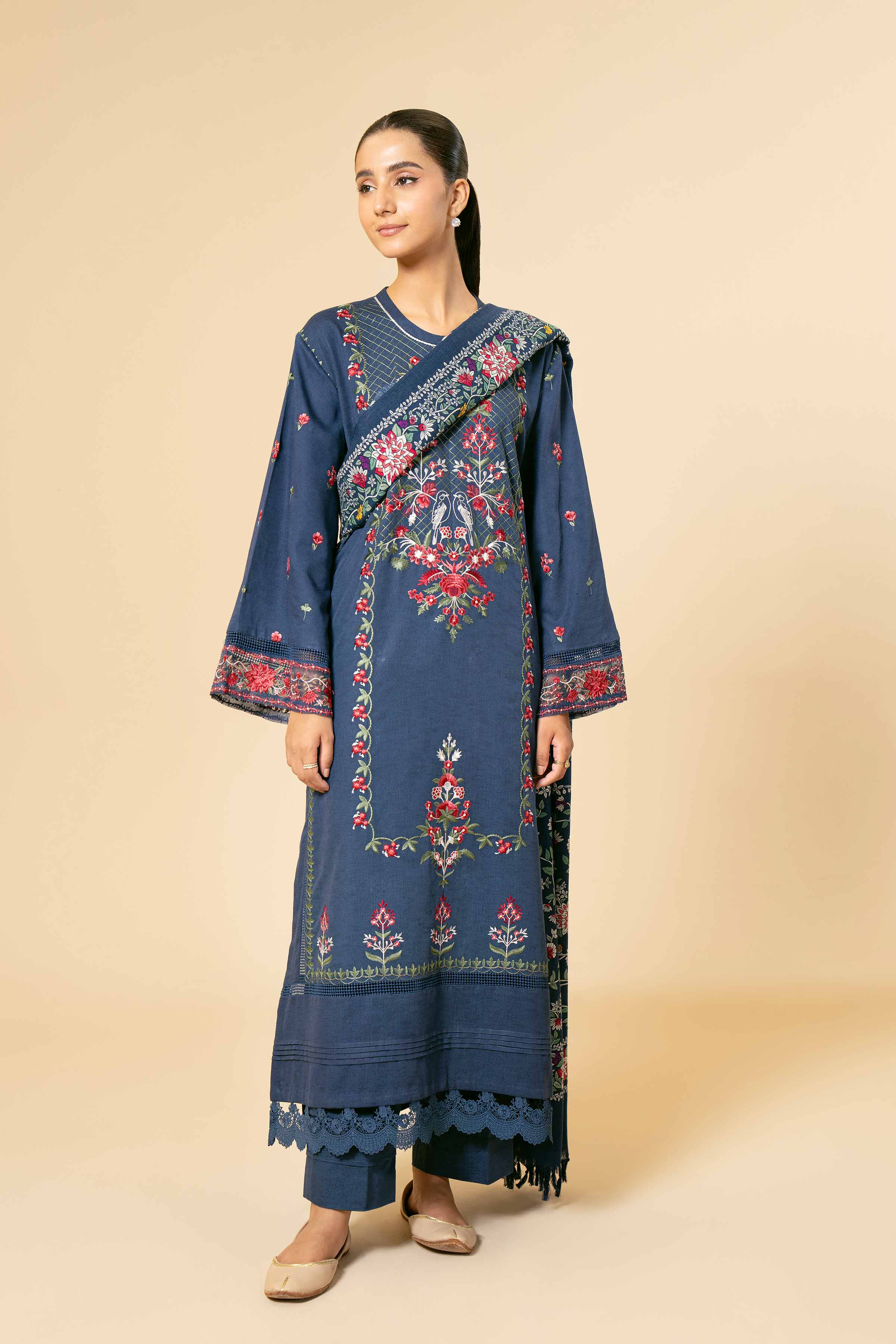 3 Piece - Embroidered Suit - 42404262
