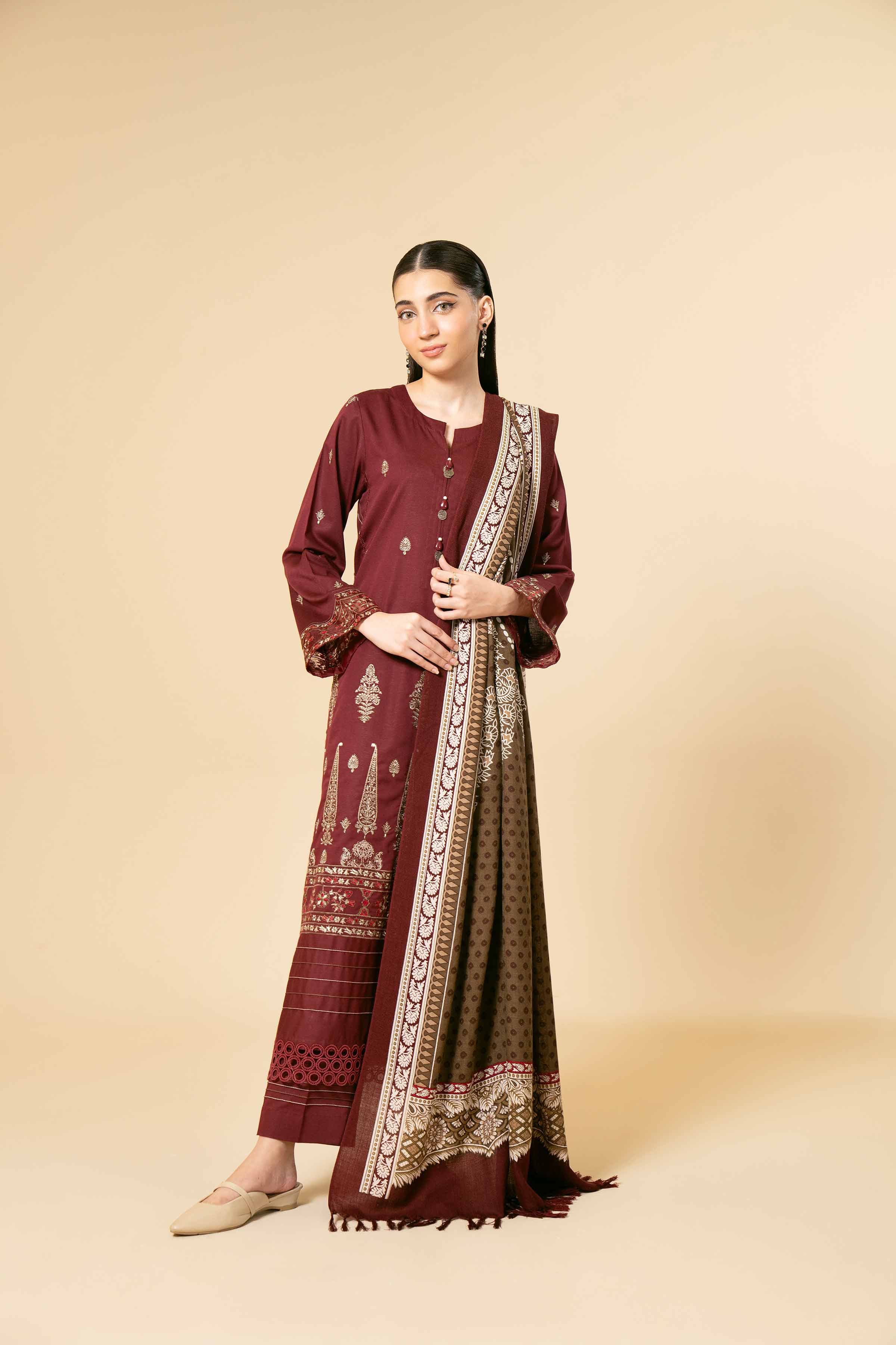 3 Piece - Embroidered Suit - 42404263