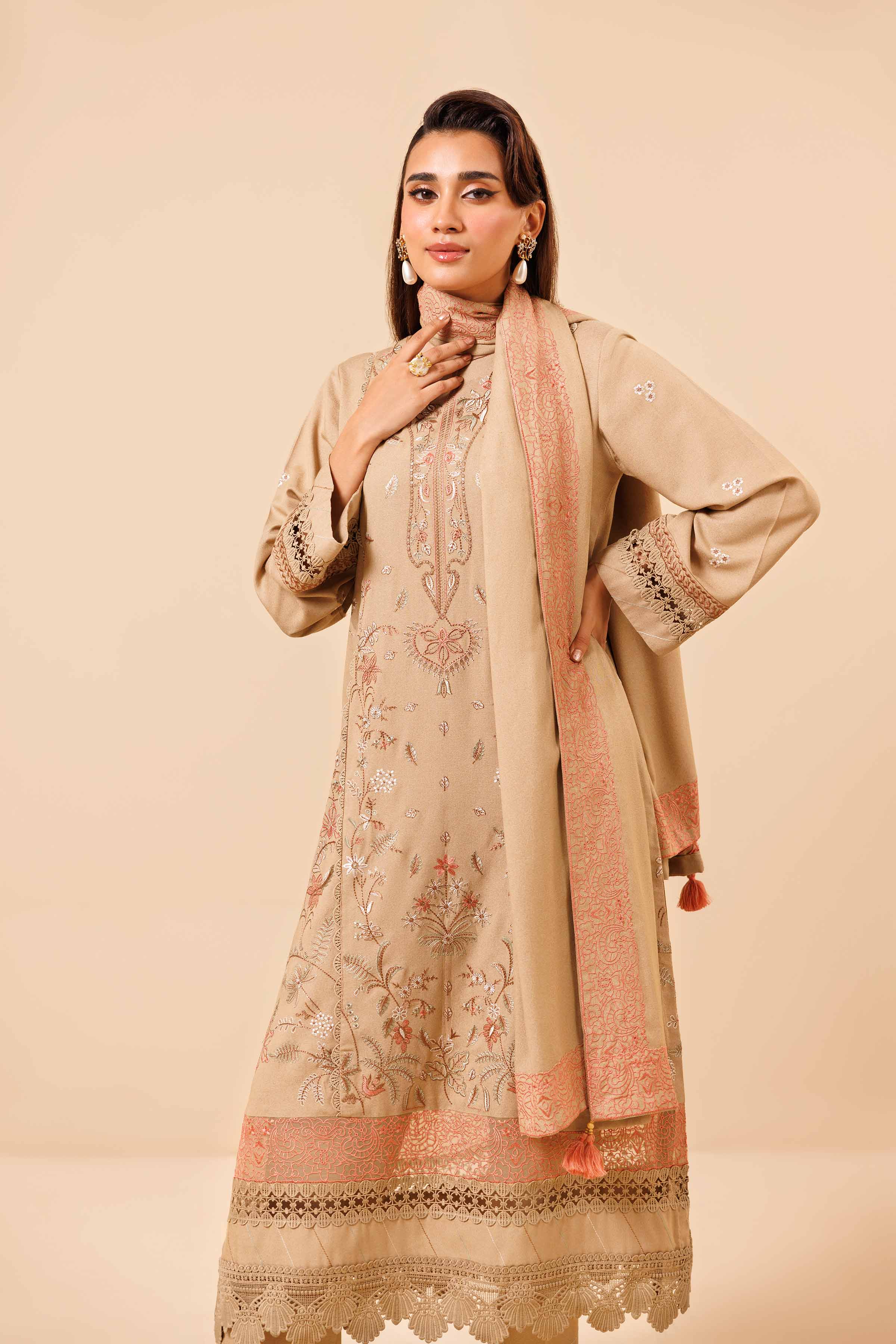 3 Piece - Embroidered Suit - 42404363