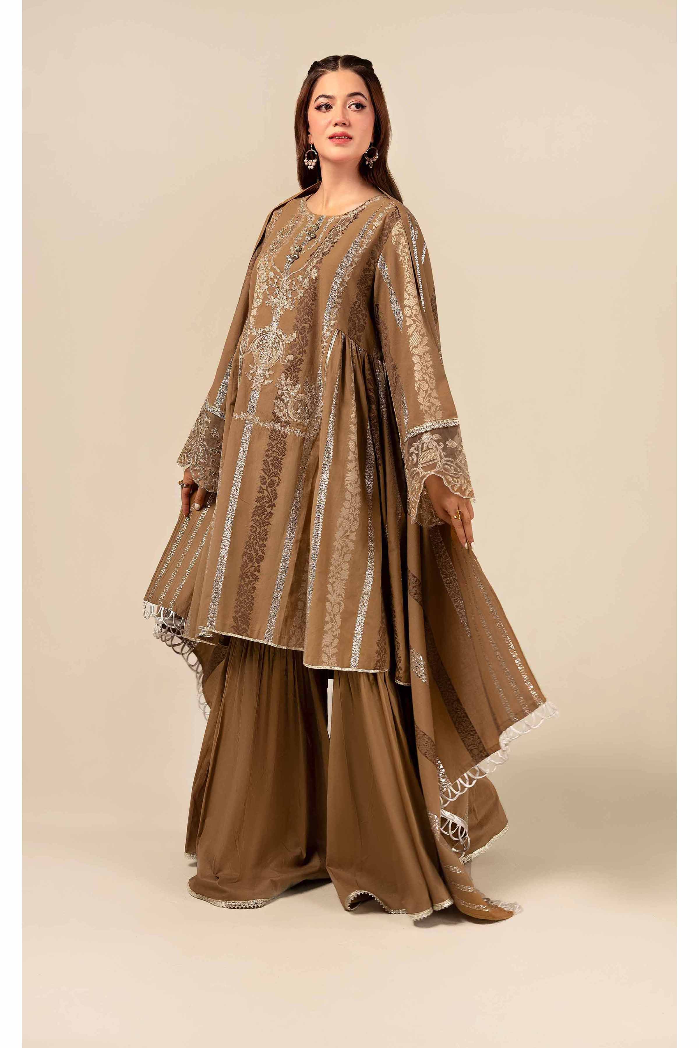 3 Piece - Jacquard Embroidered Suit - 42404376