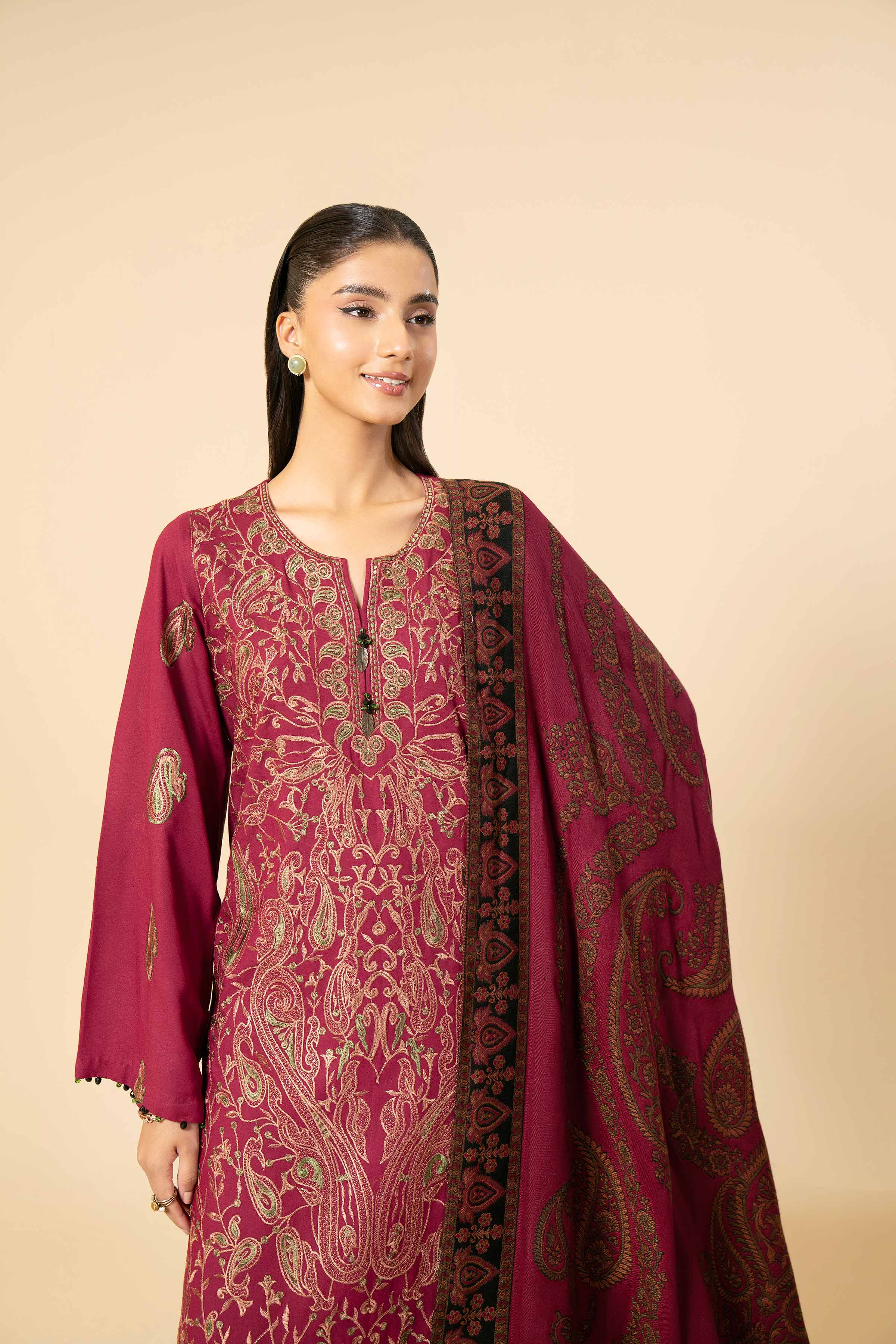 3 Piece - Embroidered Suit - 42404387