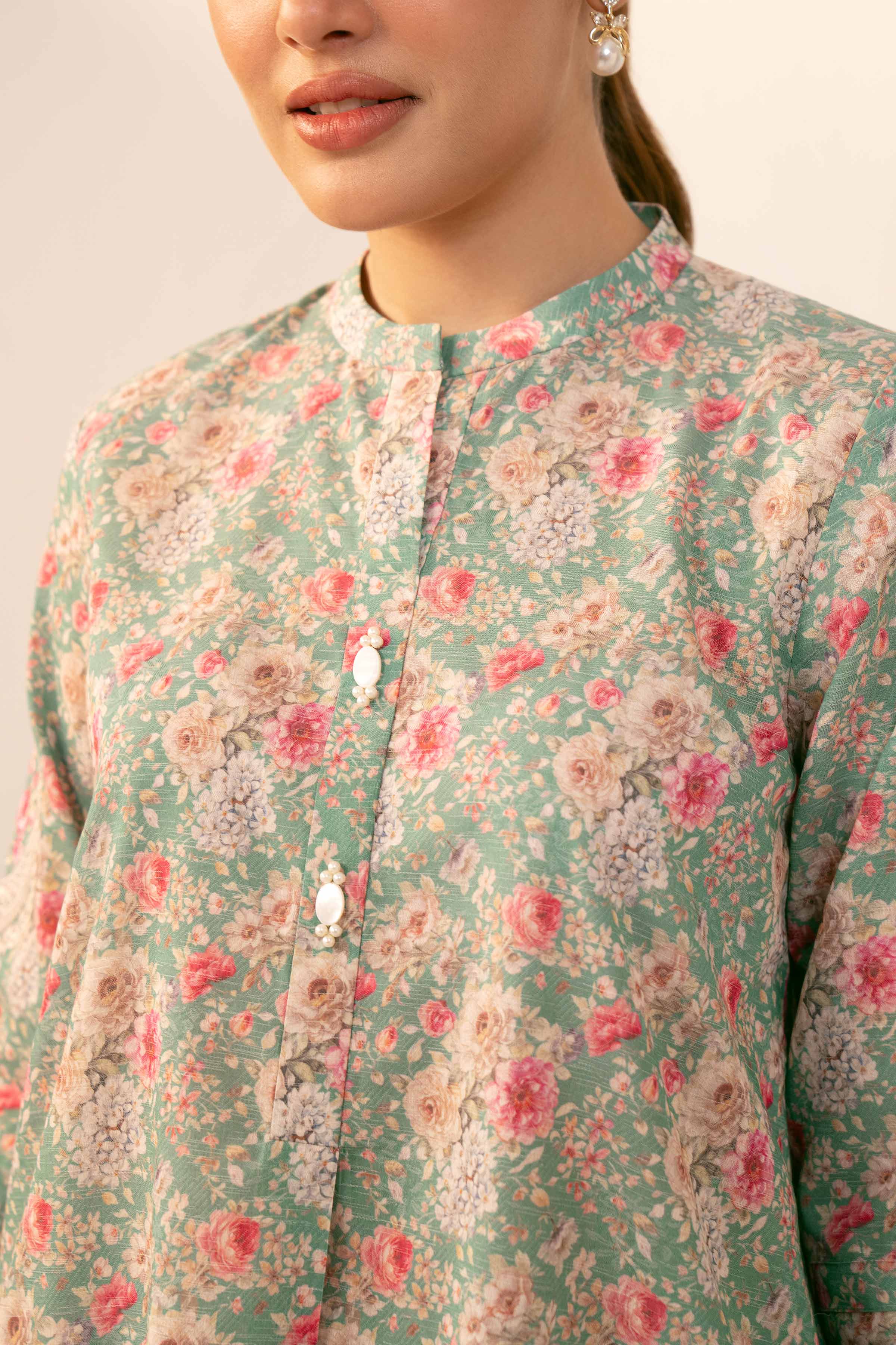 2 Piece - Digital Printed Embroidered Suit - 42404441
