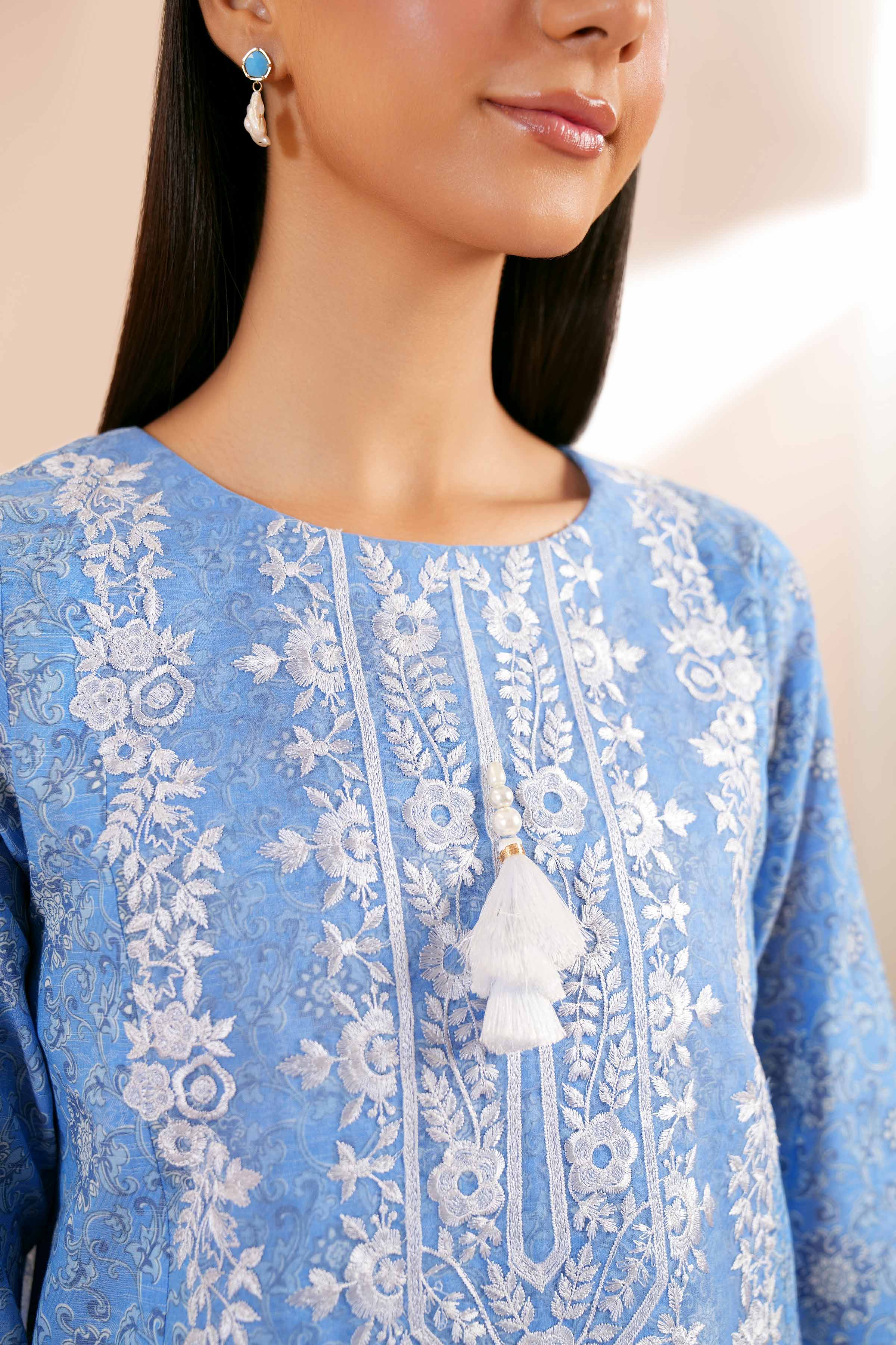 2 Piece - Digital Printed Embroidered Suit - 42404442